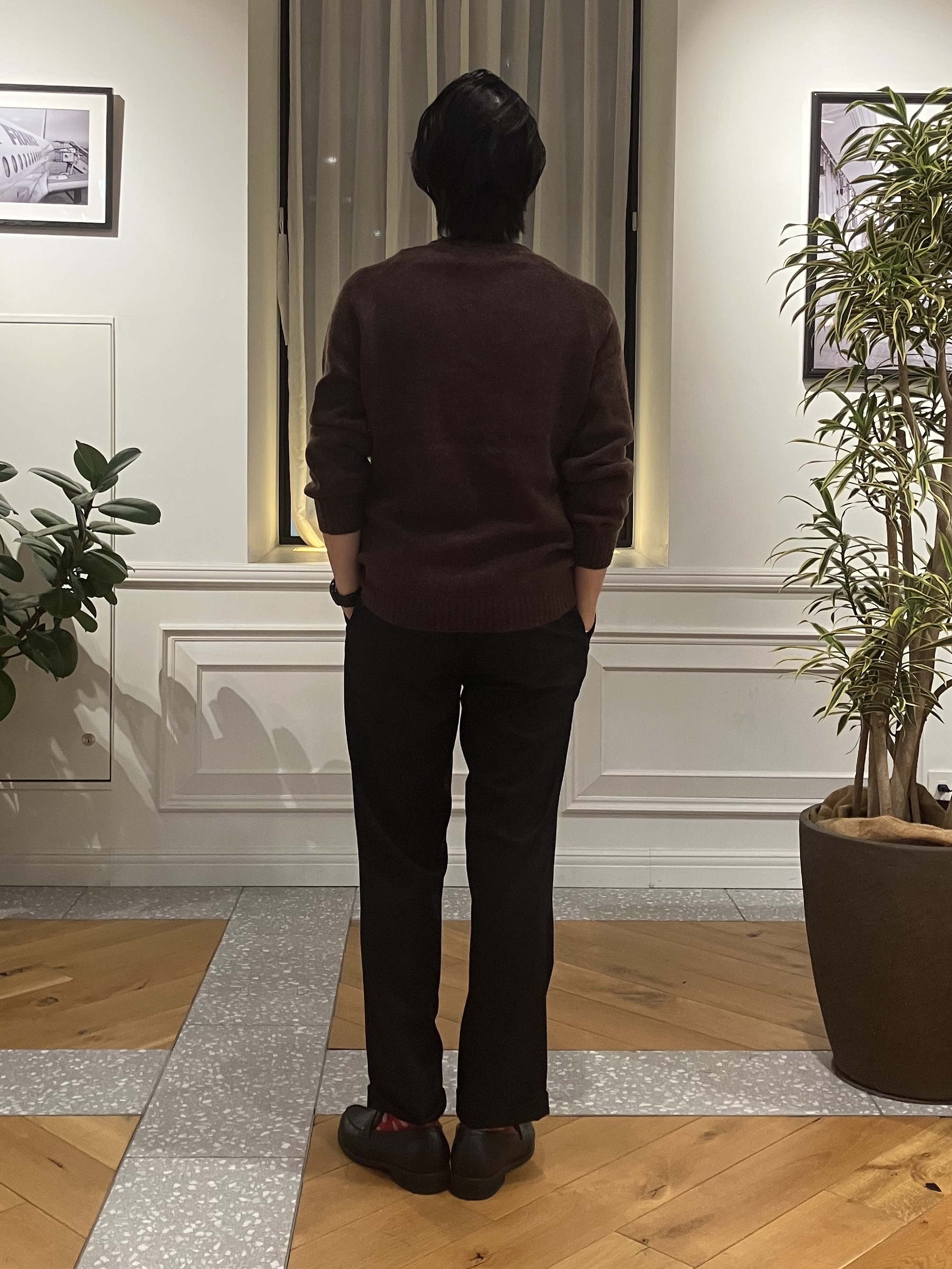 junyaさんの「DRESSTERIOR｜【干場義雅&times;DRESSTERIOR】ウールカシミヤクルーネックニット」を使ったコーディネート