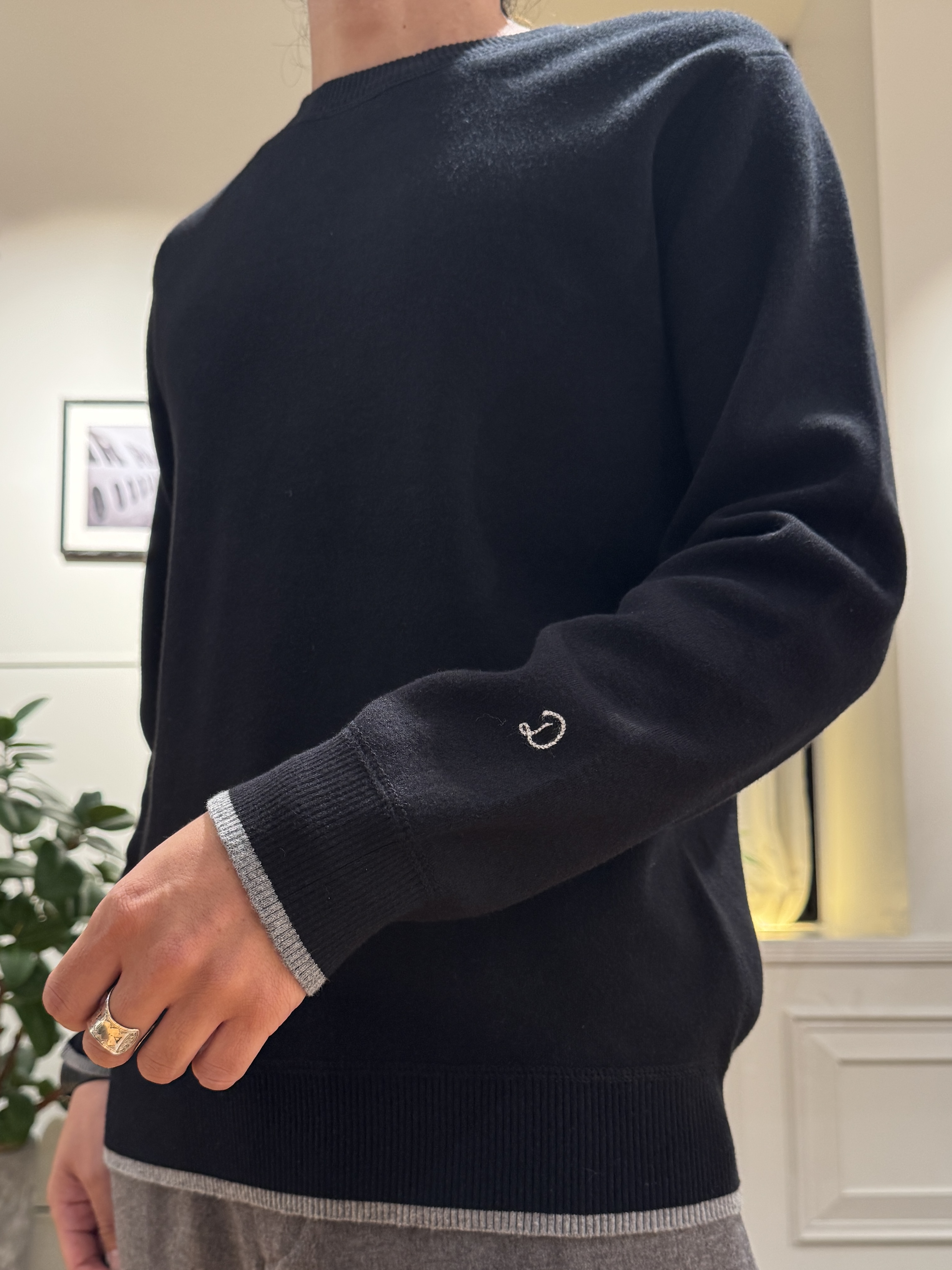 kawarataniさんの「DRESSTERIOR｜【6色展開/洗濯機可】コットンカシミヤ スムースニット」を使ったコーディネート