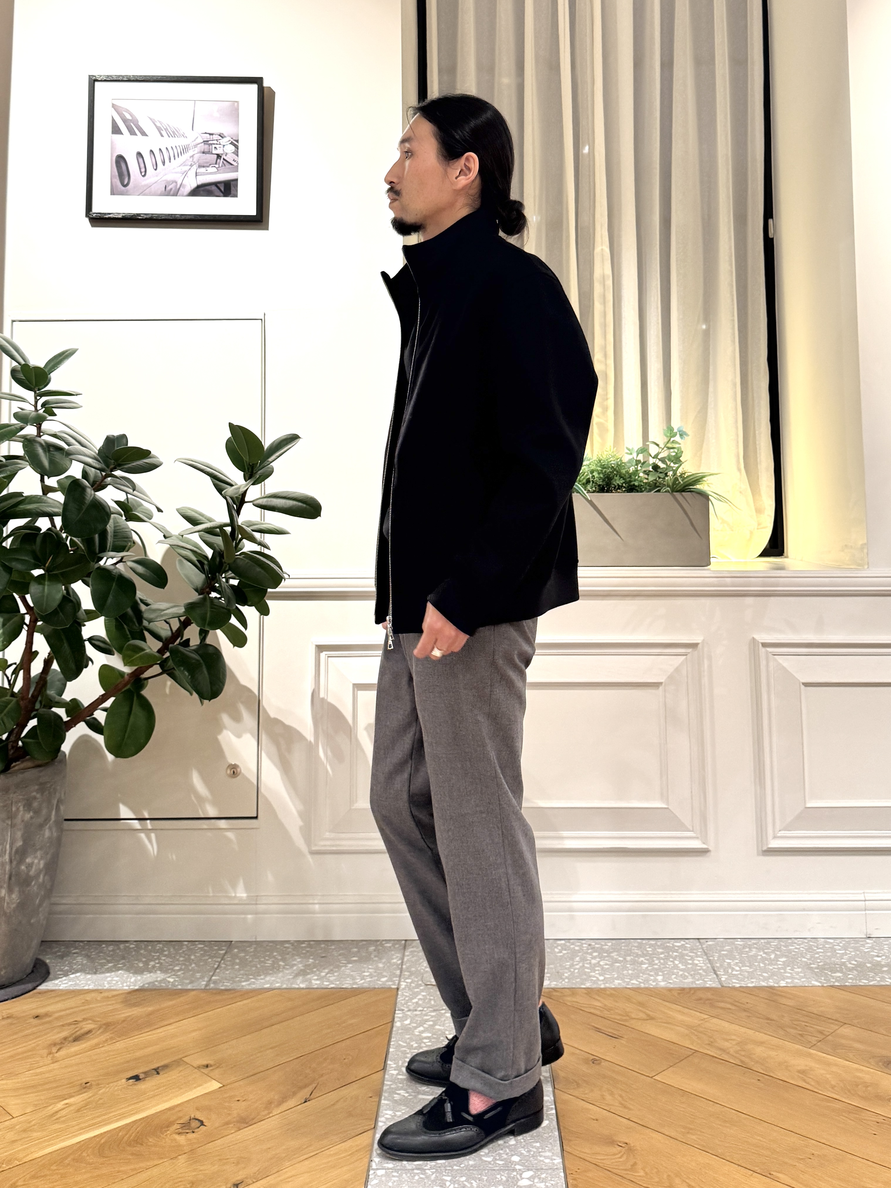 kawarataniさんの「DRESSTERIOR｜【干場義雅&times;DRESSTERIOR】リブジップアップブルゾン」を使ったコーディネート