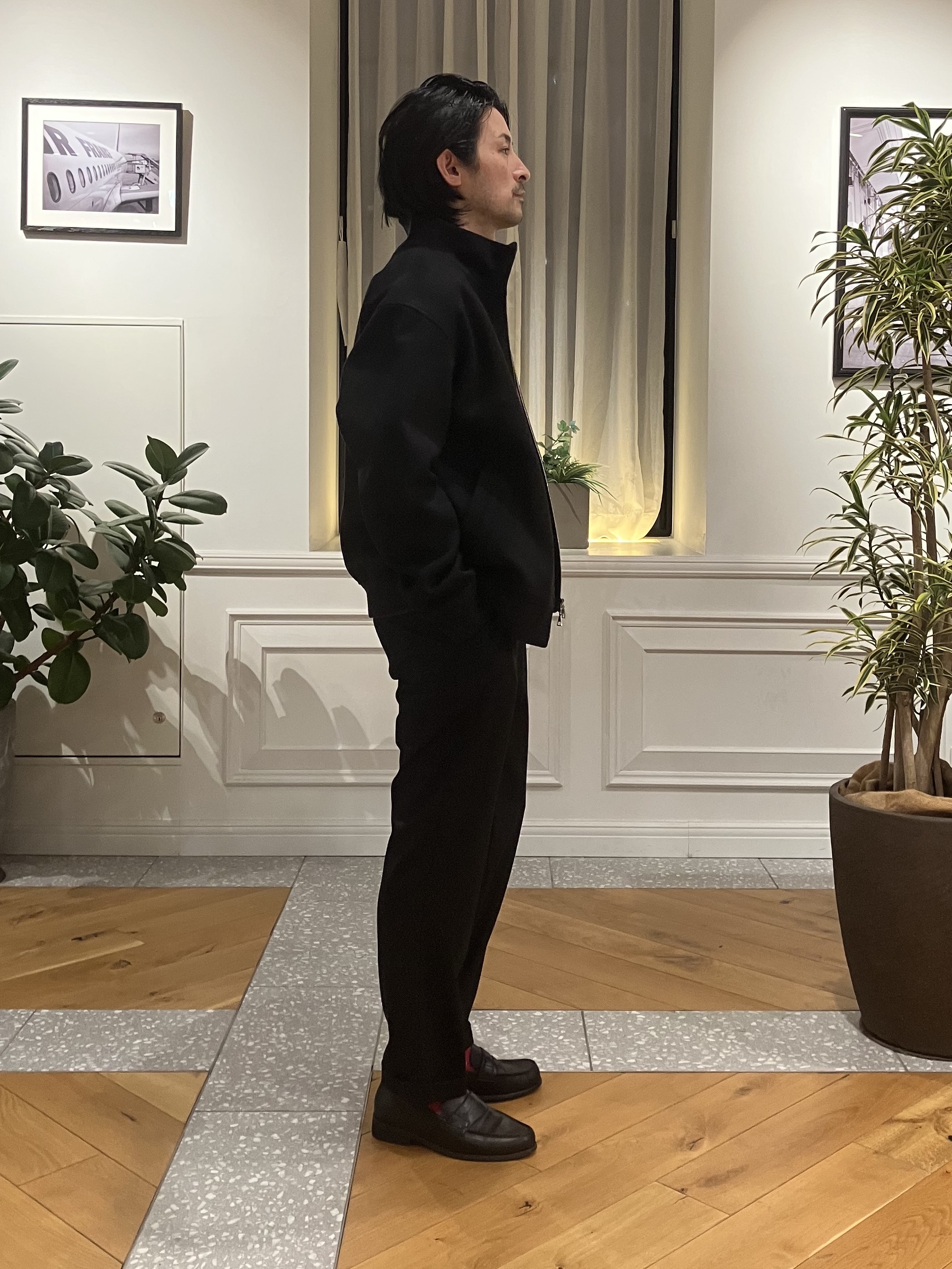 junyaさんの「DRESSTERIOR｜【干場義雅&times;DRESSTERIOR】リブジップアップブルゾン」を使ったコーディネート