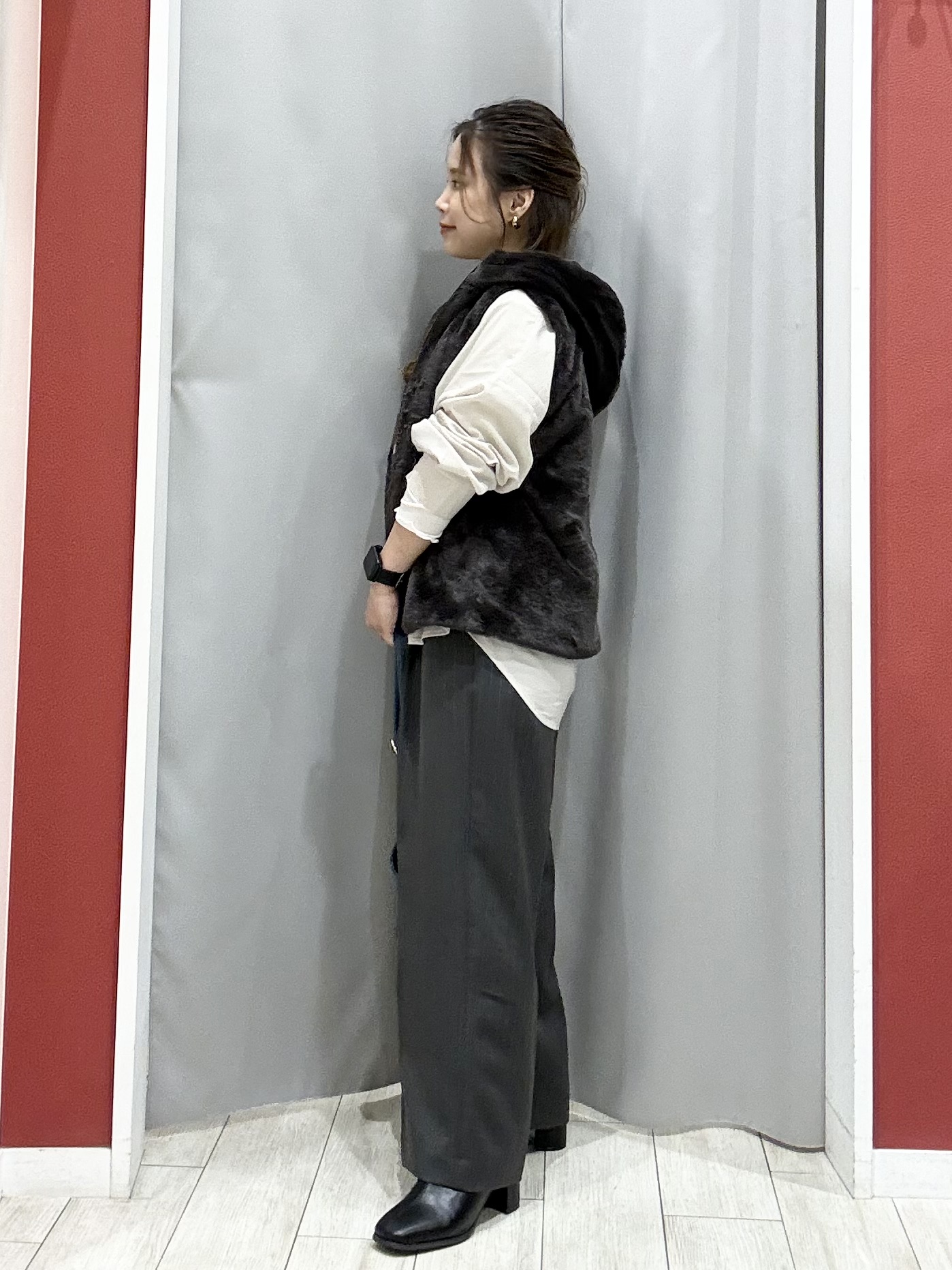 shioさんの「SHOO･LA･RUE｜【洗濯機可/撥水/マルチWAY】ファーライナー付き 毎日欲張りマンパ」を使ったコーディネート
