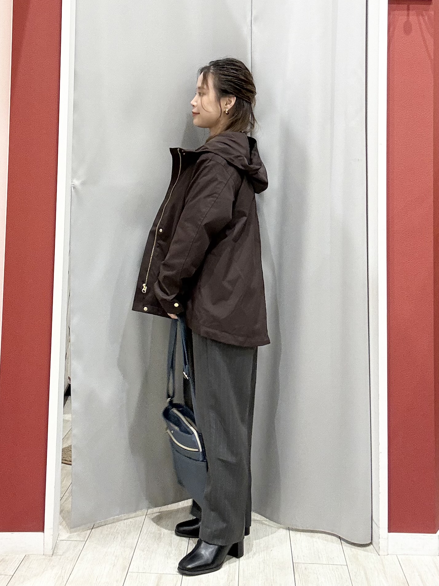 shioさんの「SHOO･LA･RUE｜【洗濯機可/撥水/マルチWAY】ファーライナー付き 毎日欲張りマンパ」を使ったコーディネート