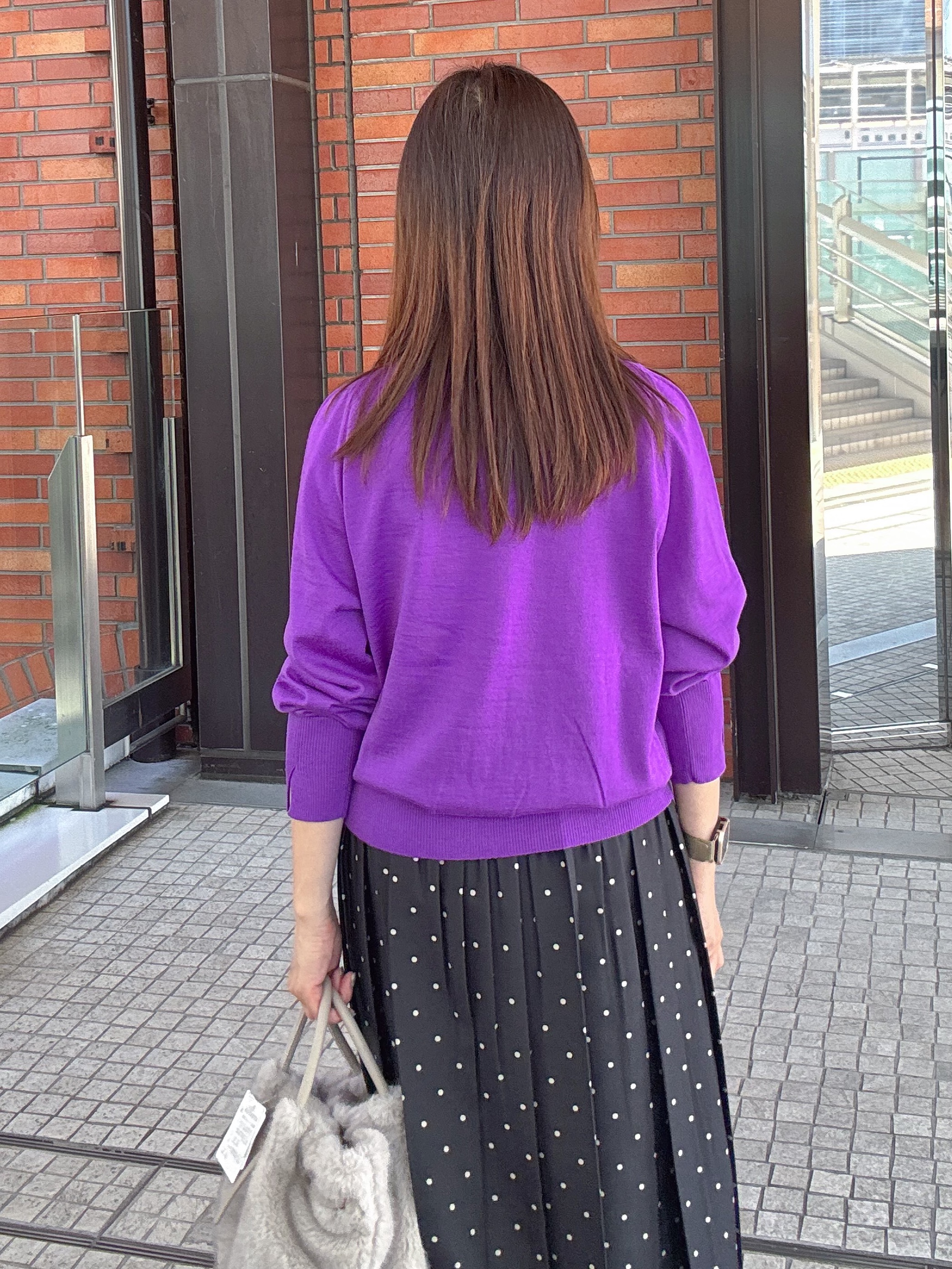 makiさんの「UNTITLED｜【重ね着レイヤードに】シアーテレコハイネックトップス」を使ったコーディネート