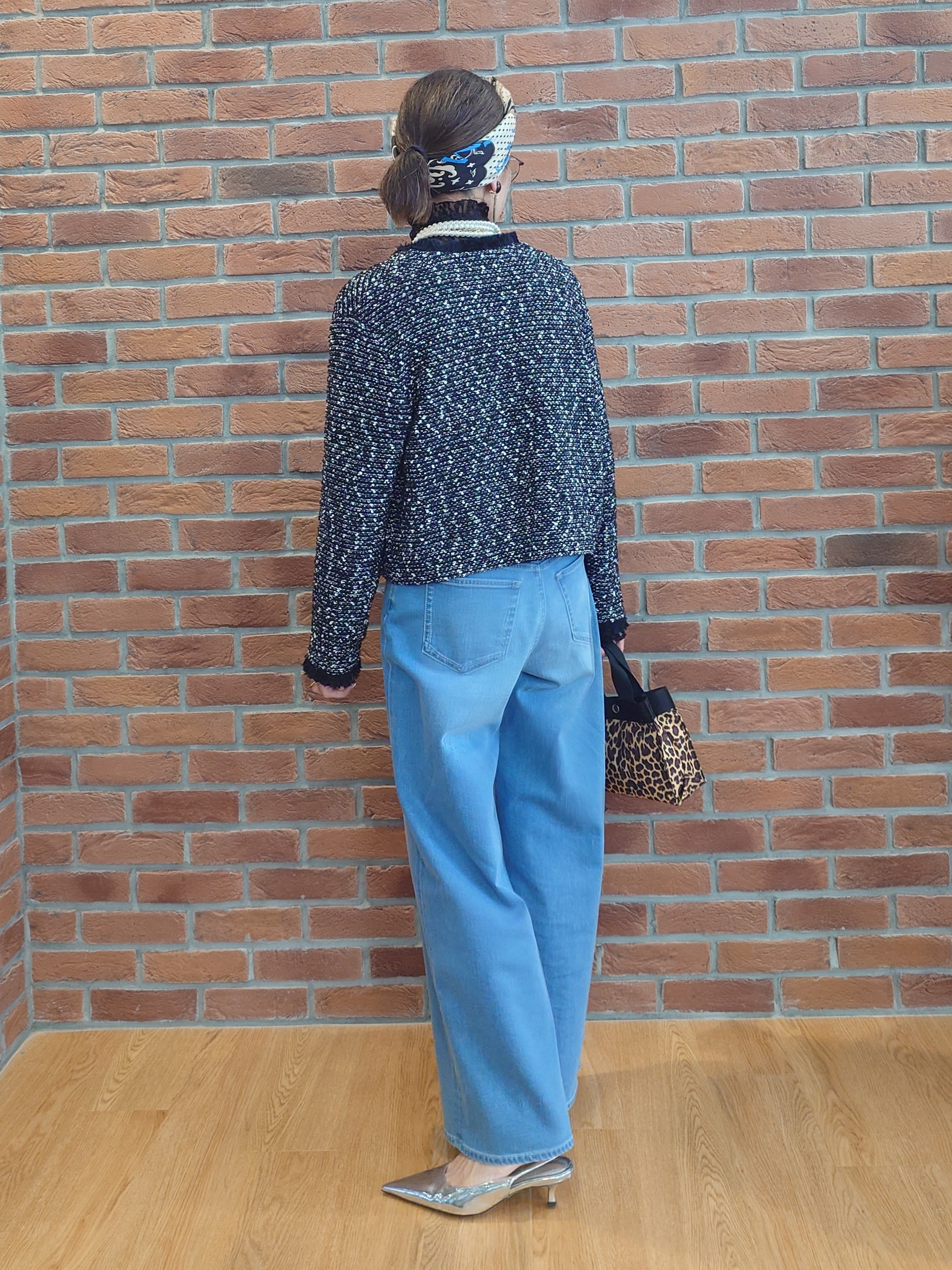 MUTSUKOさんの「UNTITLED｜【ジャケットライク/秋羽織り】ファンシーヤーンツイードニットカーディガン」を使ったコーディネート