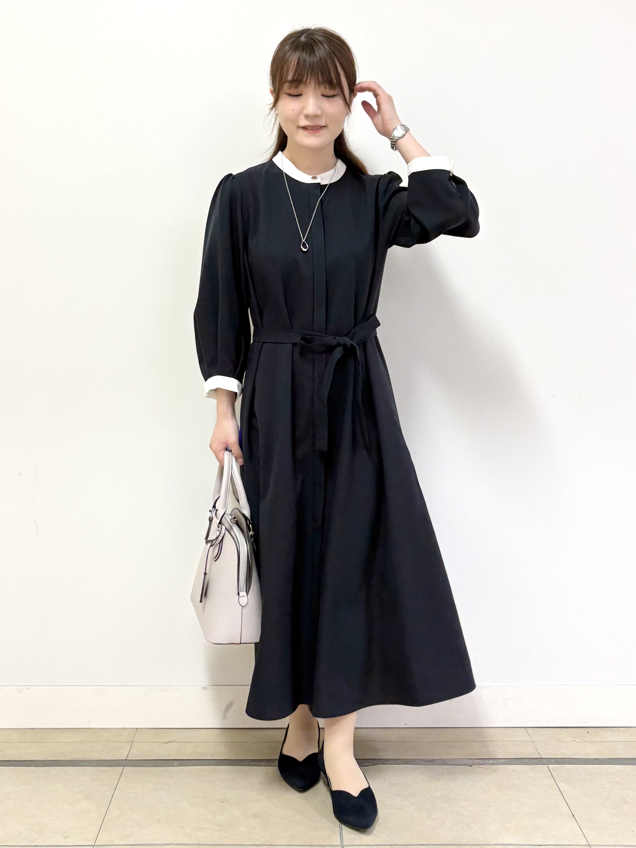 mikiさんの「Reflect｜【手洗い可】Aラインロングワンピース」を使ったコーディネート