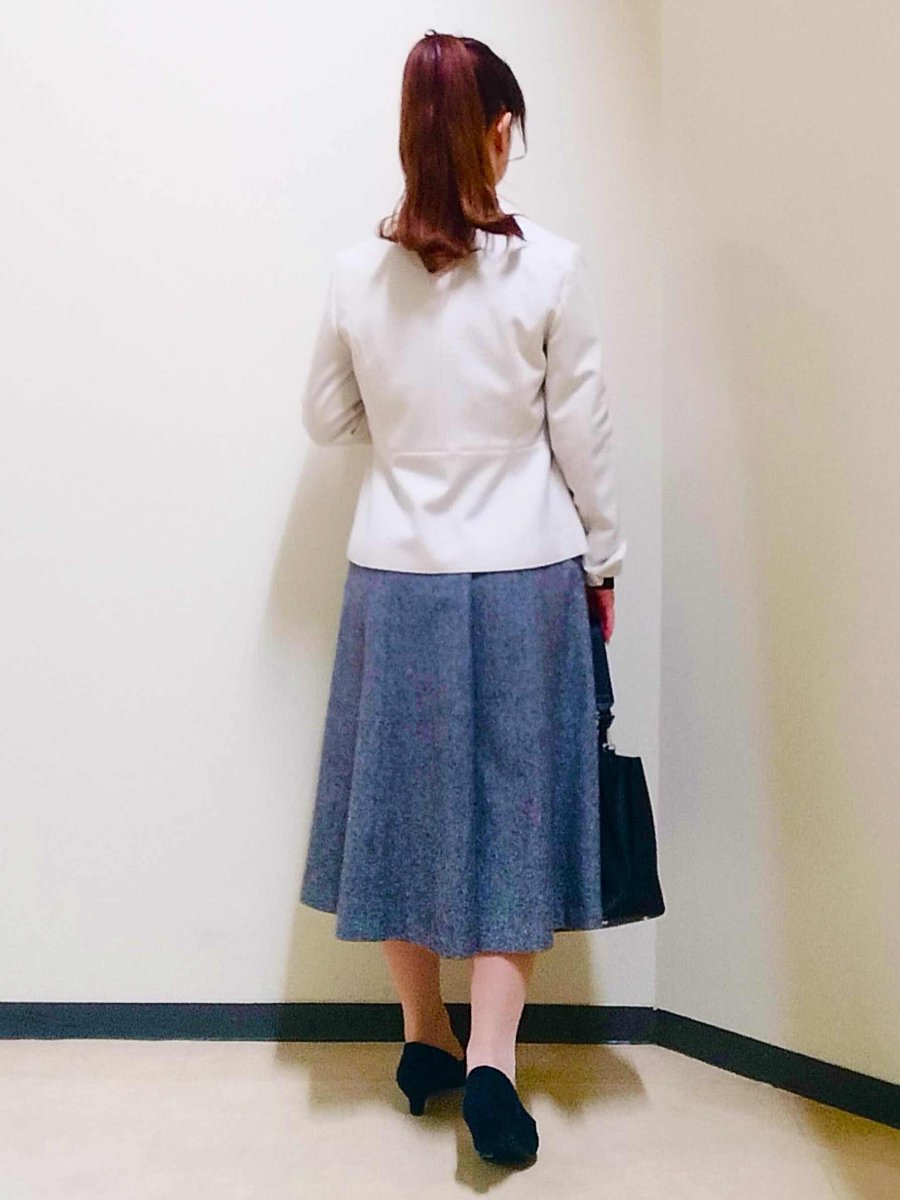 花さんの「Reflect｜【SS-4Lサイズ／セットアップ可】ペプラムデザイン テーラードジャケット」を使ったコーディネート
