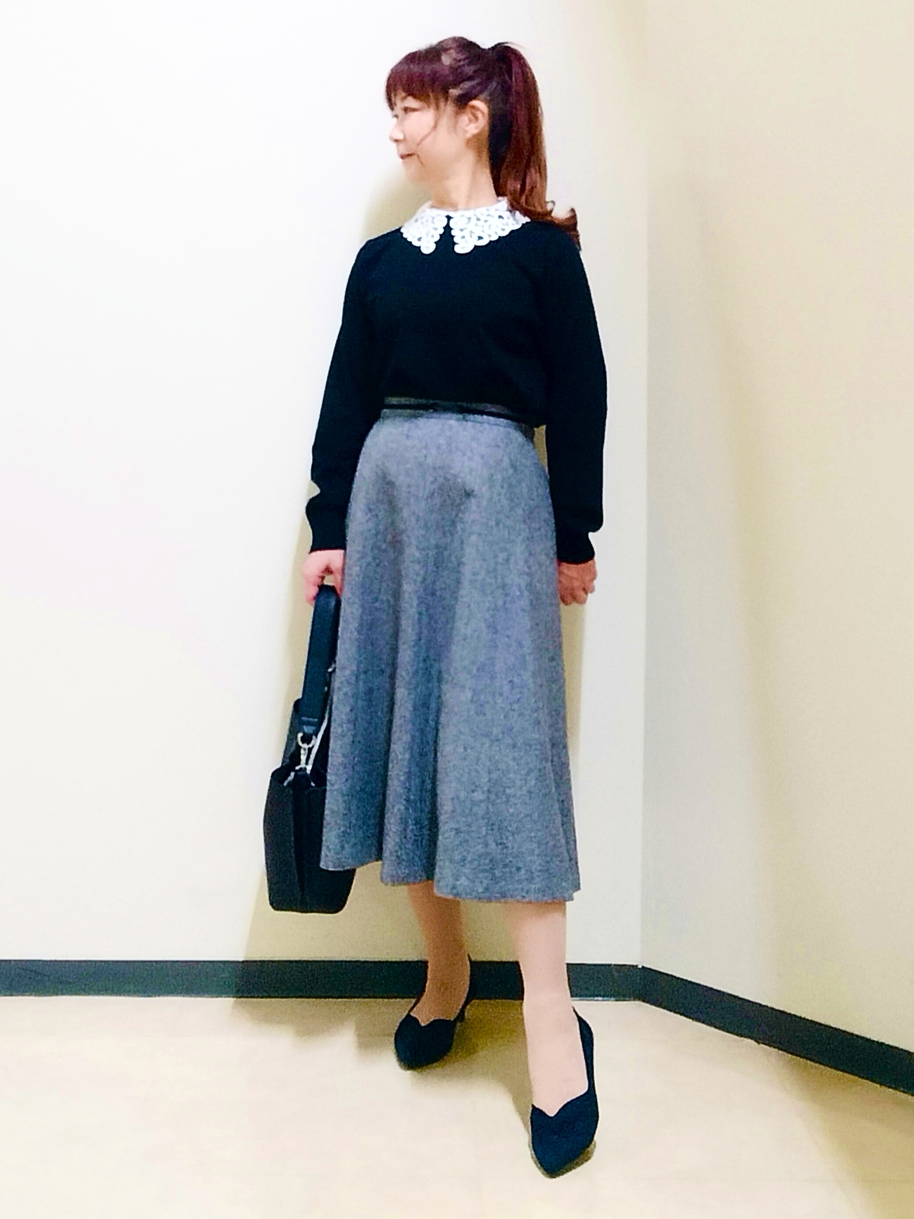 花さんの「Reflect｜【SS-4Lサイズ／セットアップ可】ペプラムデザイン テーラードジャケット」を使ったコーディネート