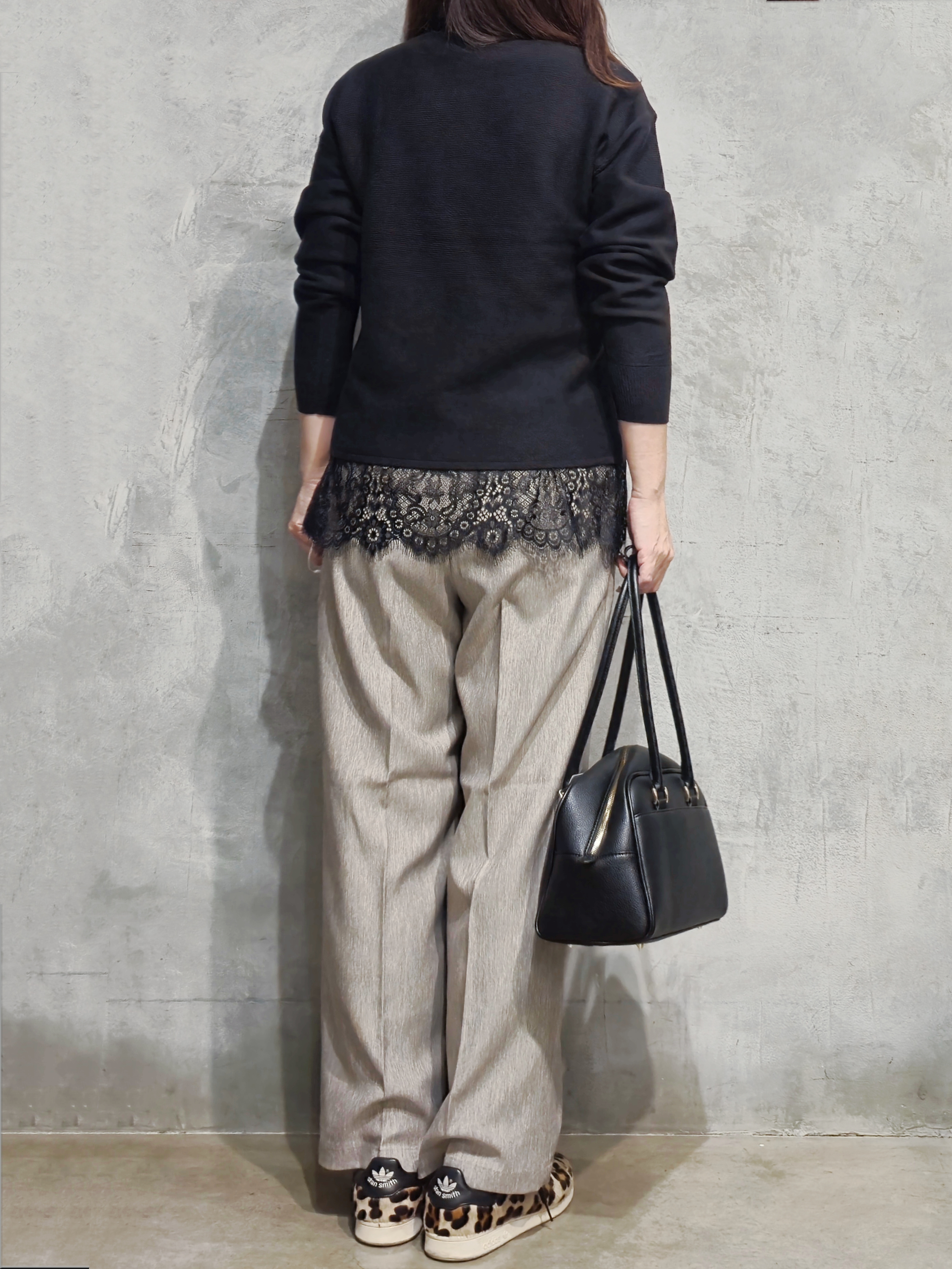 ひさえさんの「THE SHOP TK｜【毛玉防止/蓄熱/洗える】美映えガーターニット」を使ったコーディネート