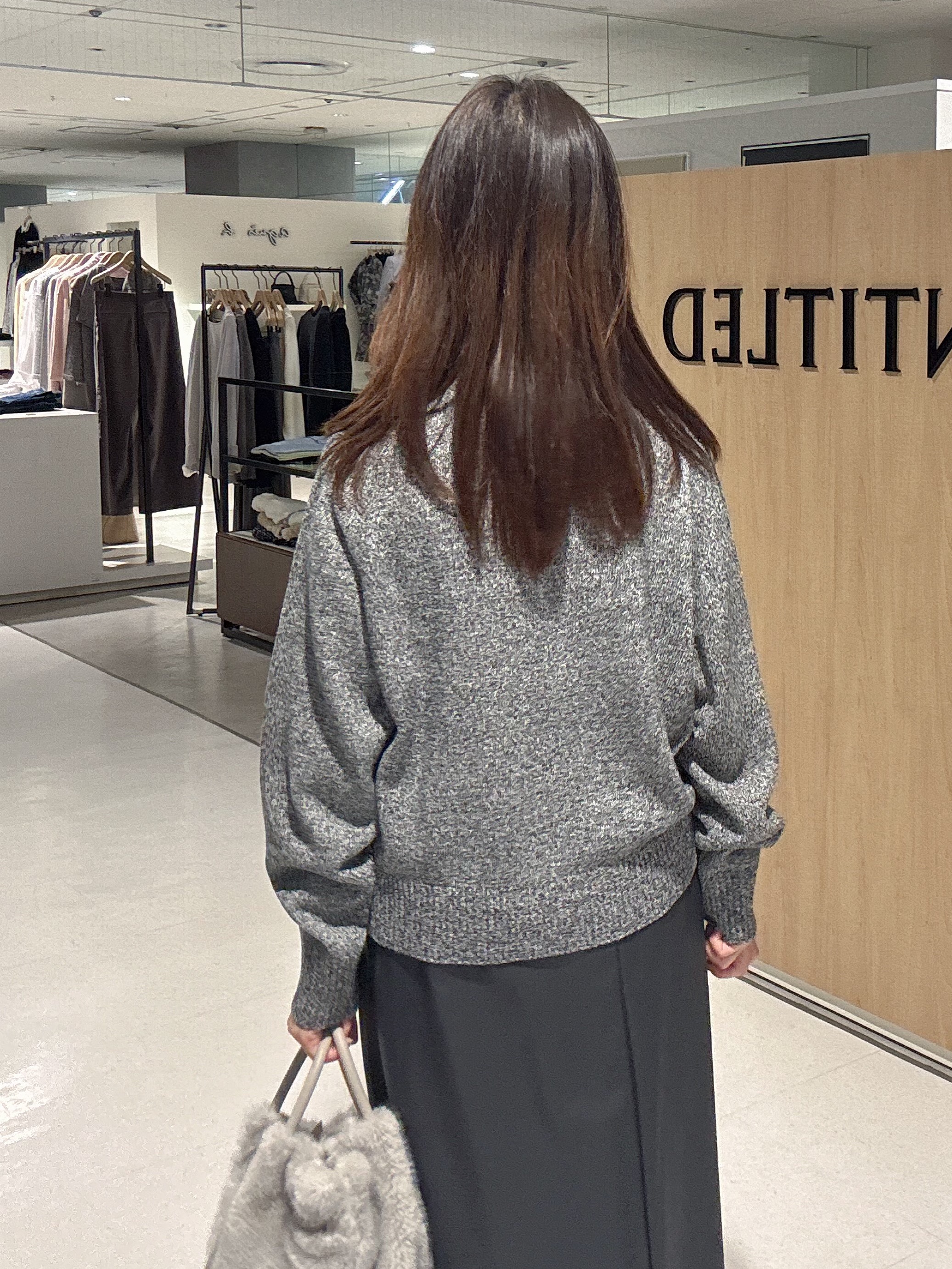 makiさんの「UNTITLED｜【店頭人気！】杢調ジップカーディガン」を使ったコーディネート