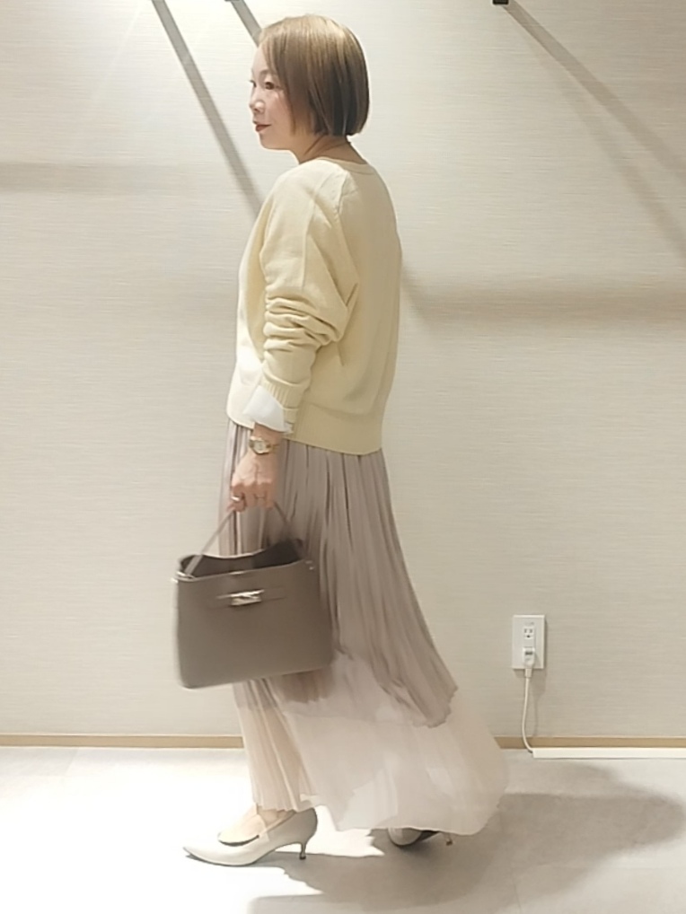 s u g iさんの「UNTITLED｜【店頭人気！】杢調ジップカーディガン」を使ったコーディネート