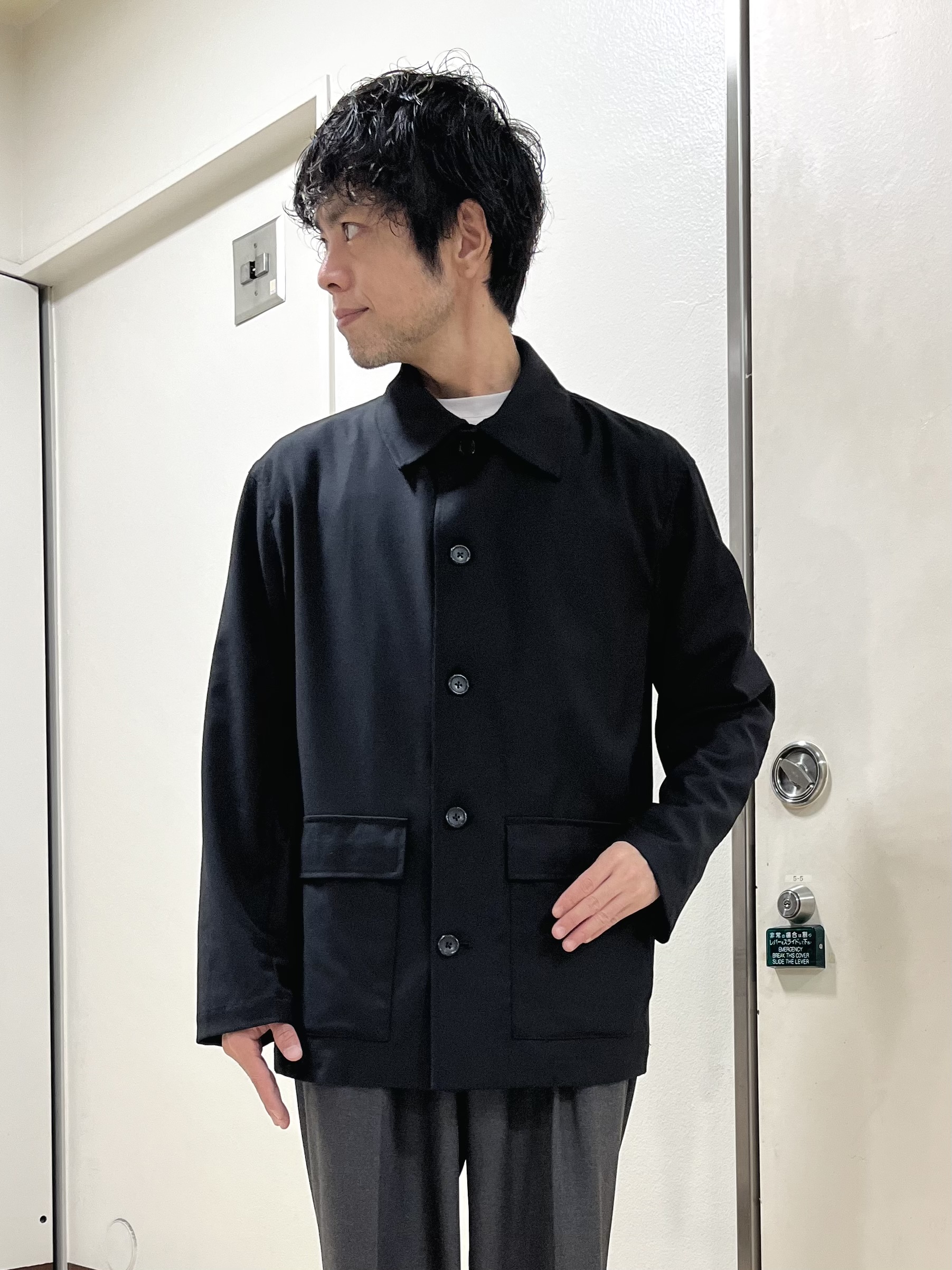 URAさんの「TAKEO KIKUCHI｜ストレッチカバーオールジャケット」を使ったコーディネート