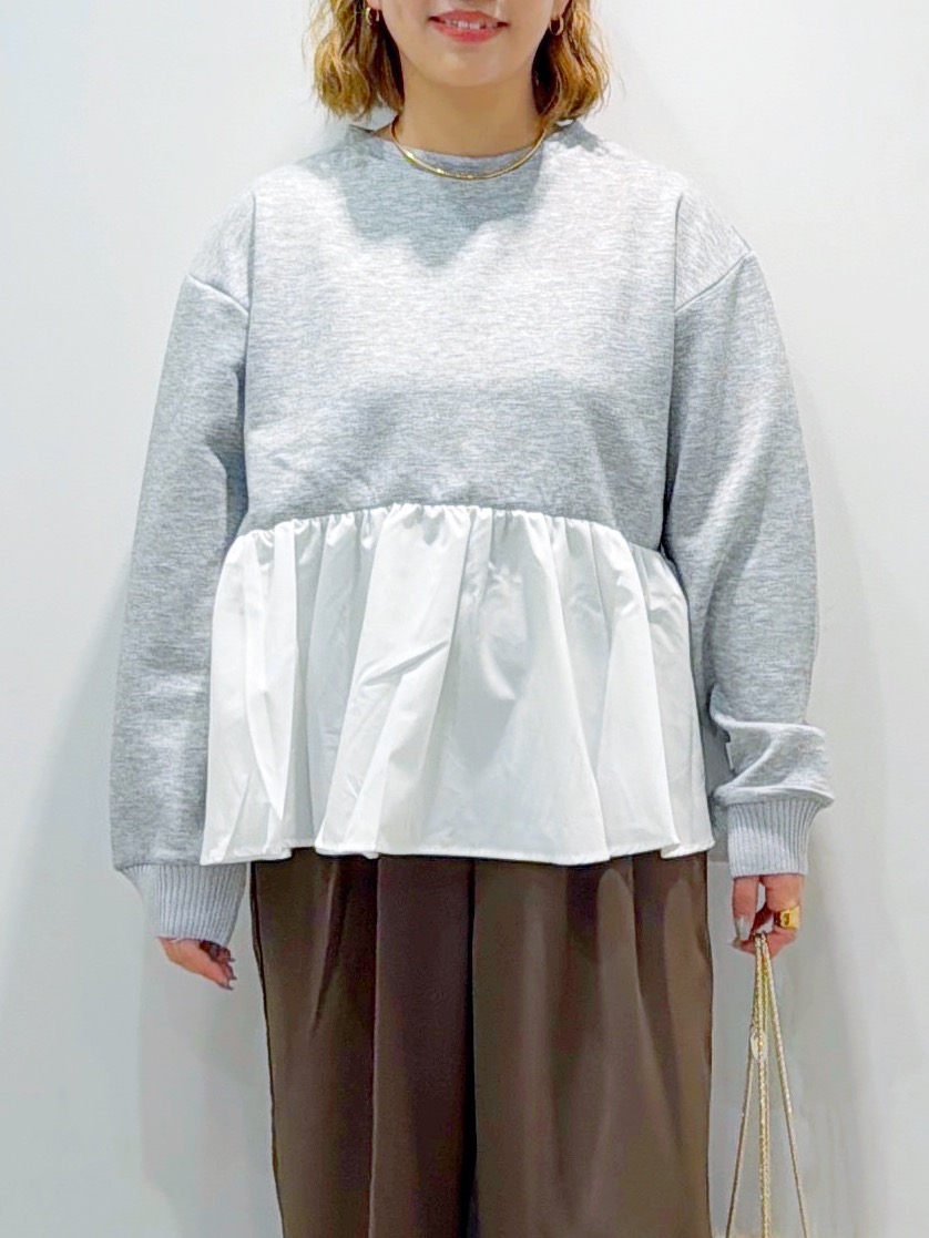 sumicaさんの「OPAQUE.CLIP｜ペプラムドッキングトップス【洗濯機OK】」を使ったコーディネート
