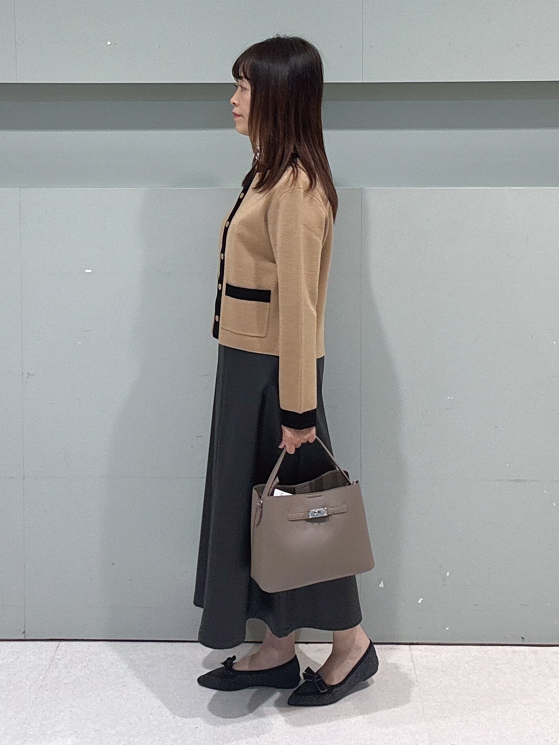 makiさんの「UNTITLED｜【アンサンブル可/ジャケットライク】モールラインカーディガン」を使ったコーディネート