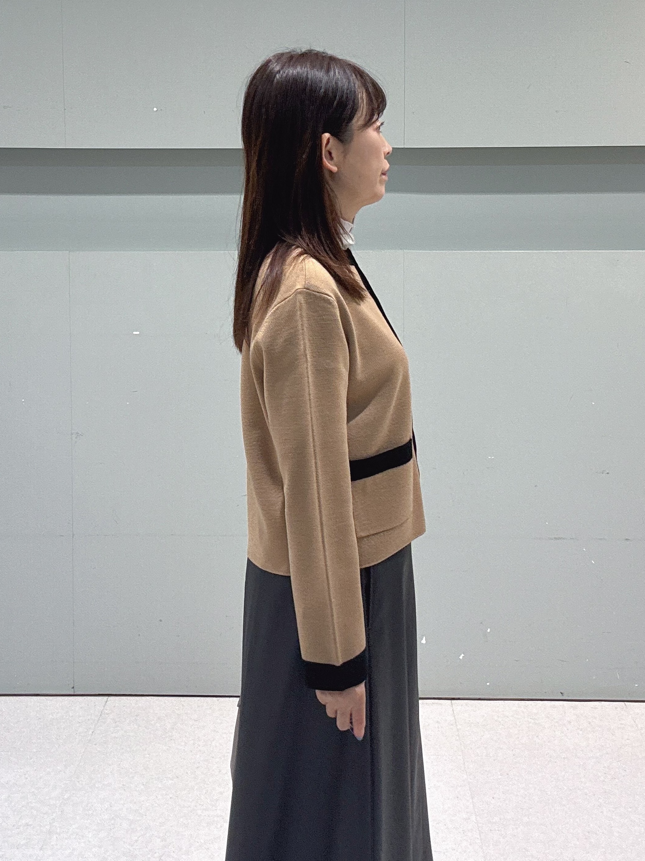 makiさんの「UNTITLED｜【アンサンブル可/ジャケットライク】モールラインカーディガン」を使ったコーディネート