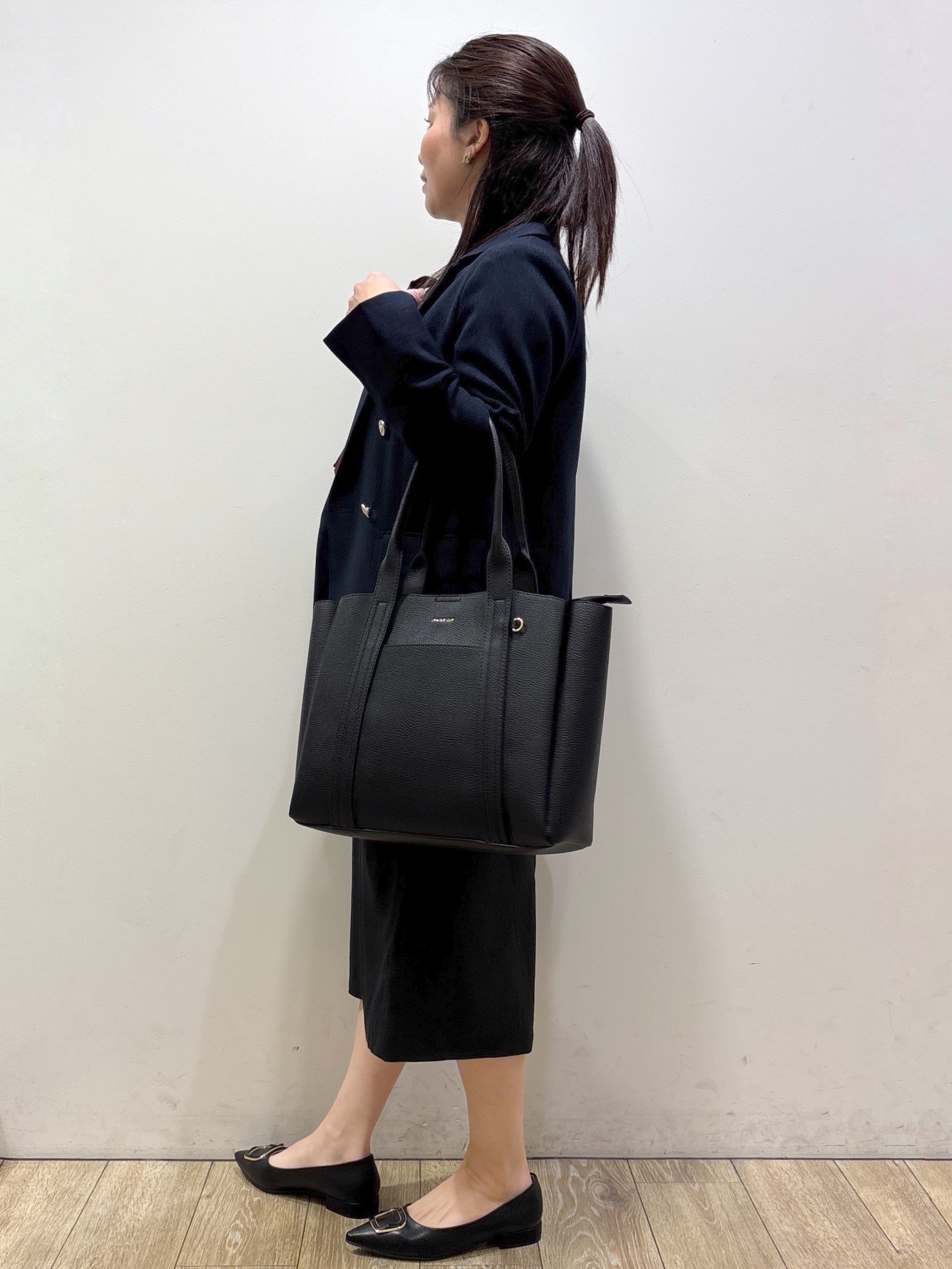 mameさんの「index｜【セットアップ可】ストレッチツイルダブルブレストテーラードジャケット《洗濯機OK／防シワ》」を使ったコーディネート
