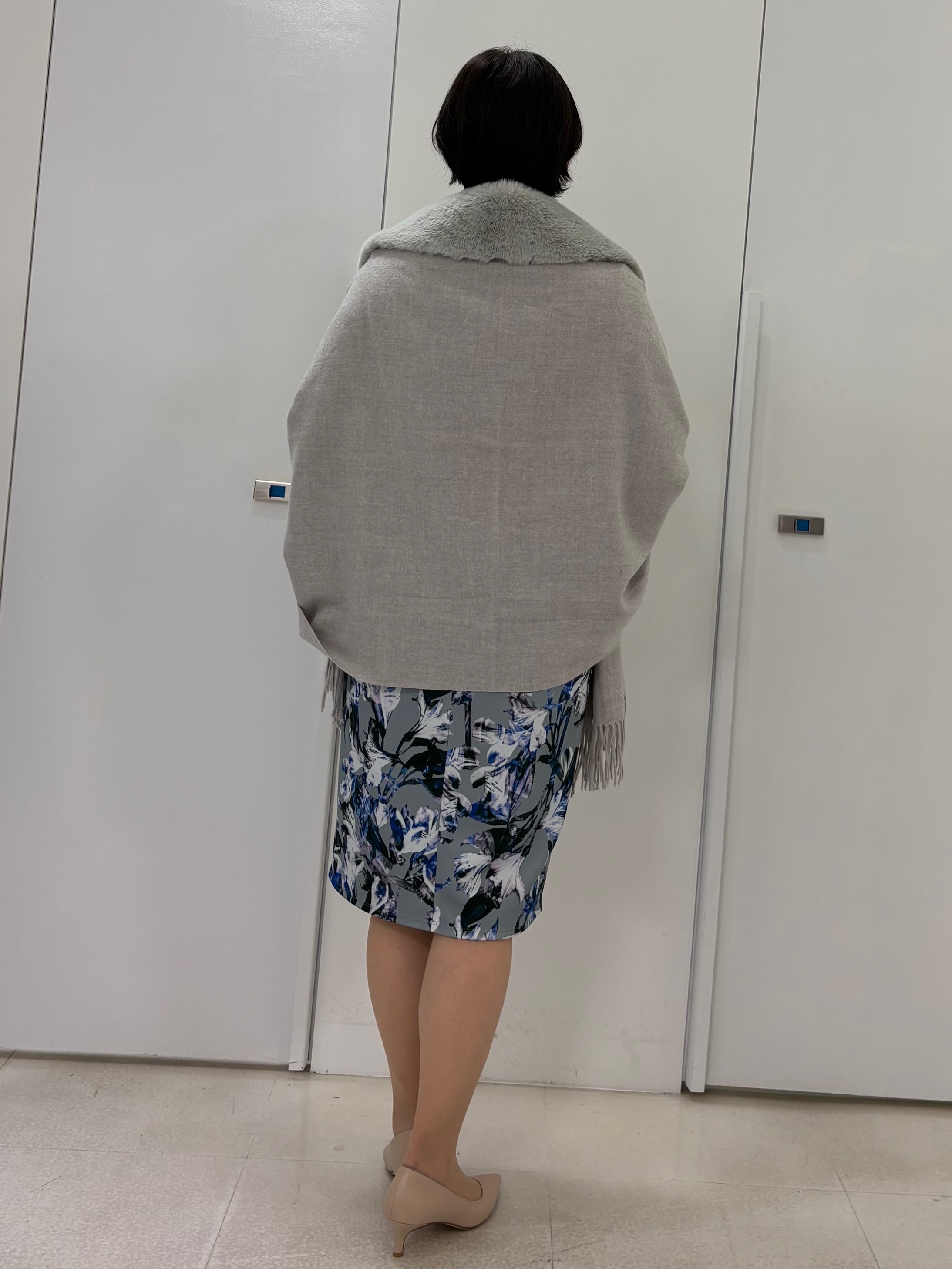 hIさんの「COUP DE CHANCE｜【手洗い可／日本製】花柄タイトワンピース」を使ったコーディネート