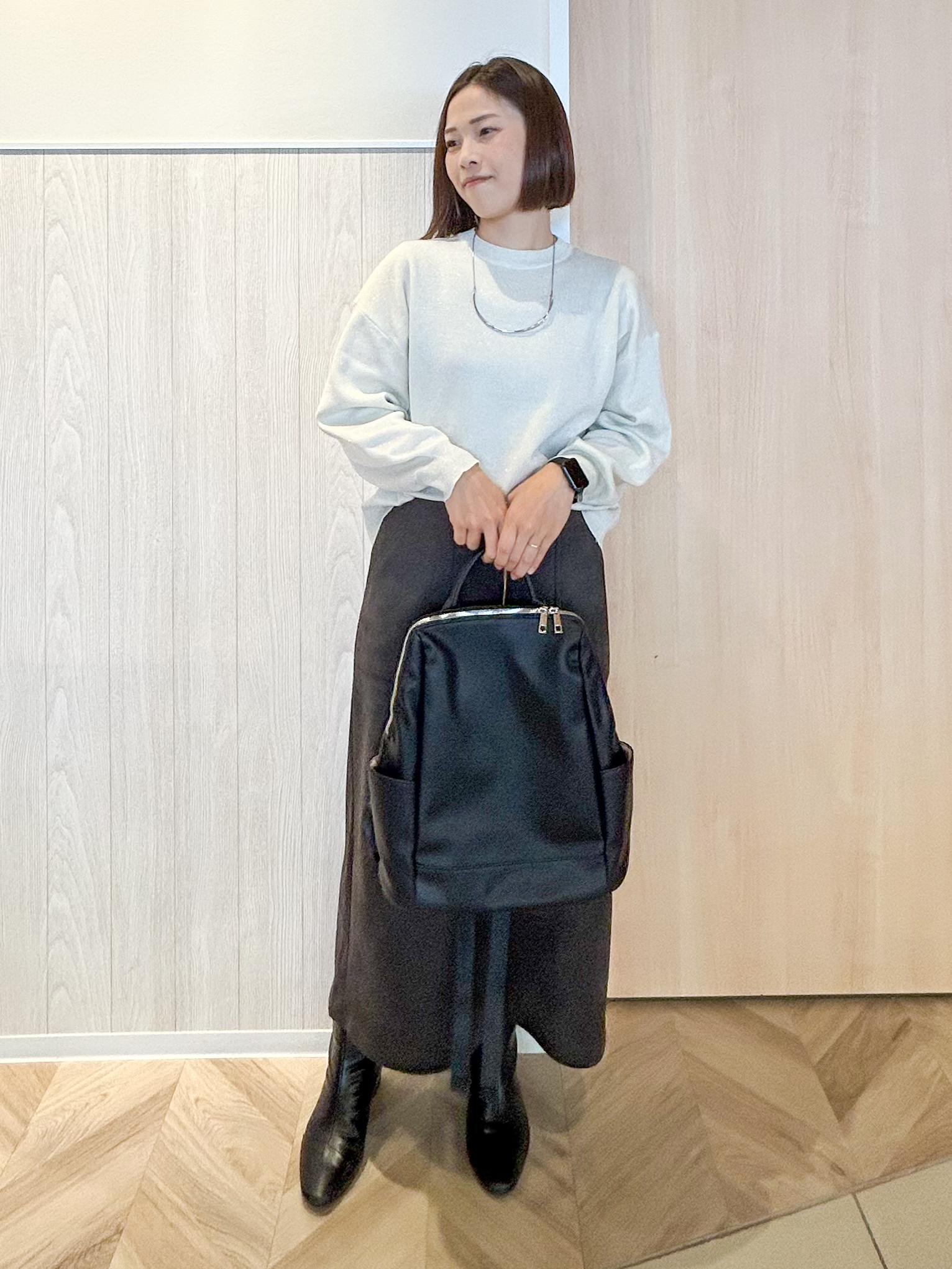 tomoさんの「SHOO･LA･RUE｜【洗濯機可/撥水/マルチWAY】ファーライナー付き 毎日欲張りマンパ」を使ったコーディネート
