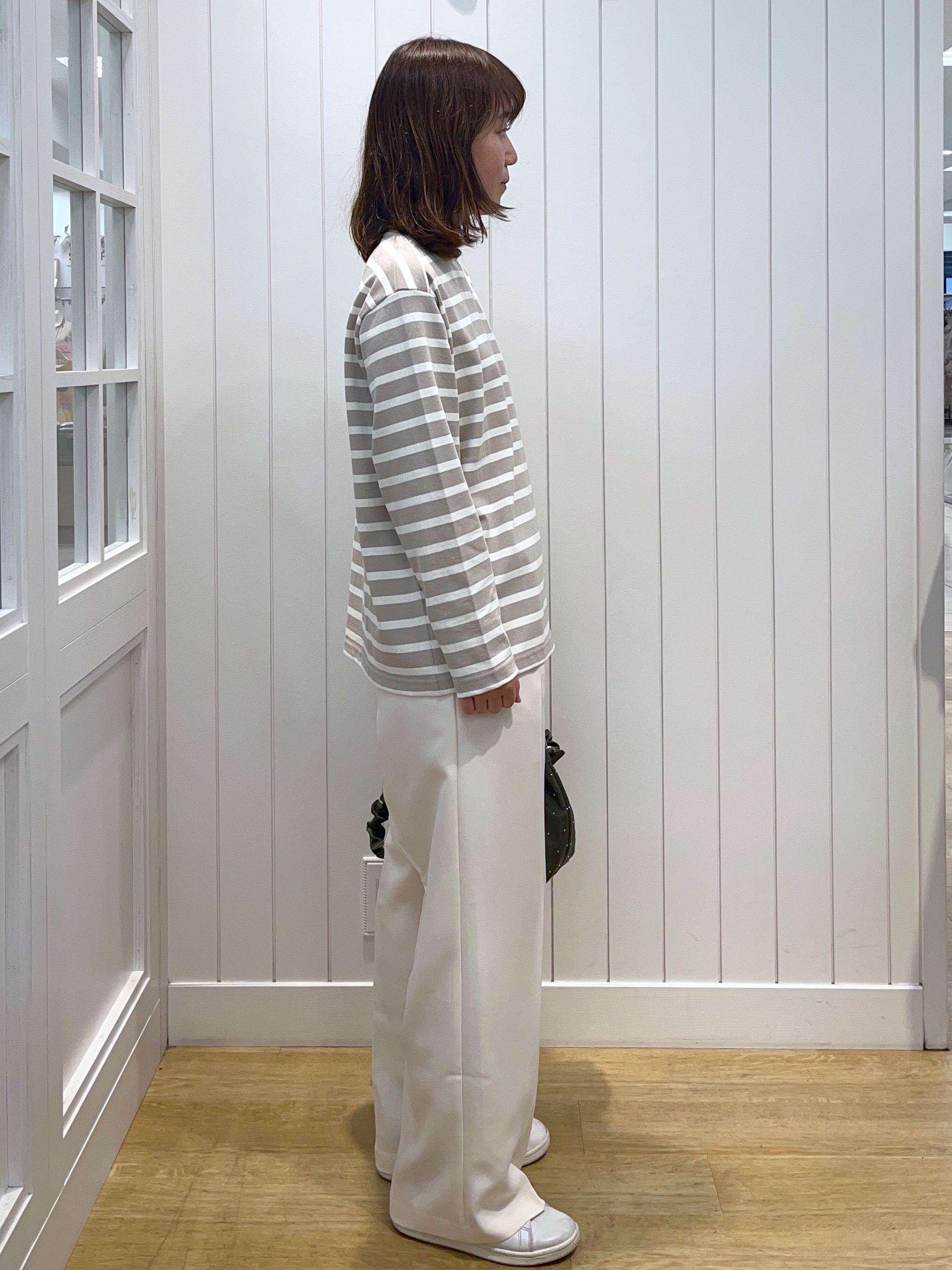 takayamaさんの「Dessin｜【洗える】クルーネックボーダーカットソー」を使ったコーディネート