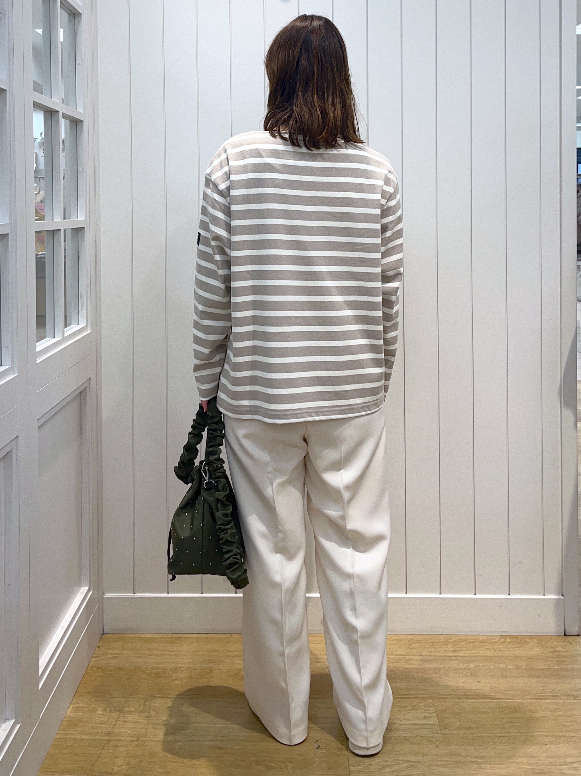 takayamaさんの「Dessin｜【洗える】クルーネックボーダーカットソー」を使ったコーディネート