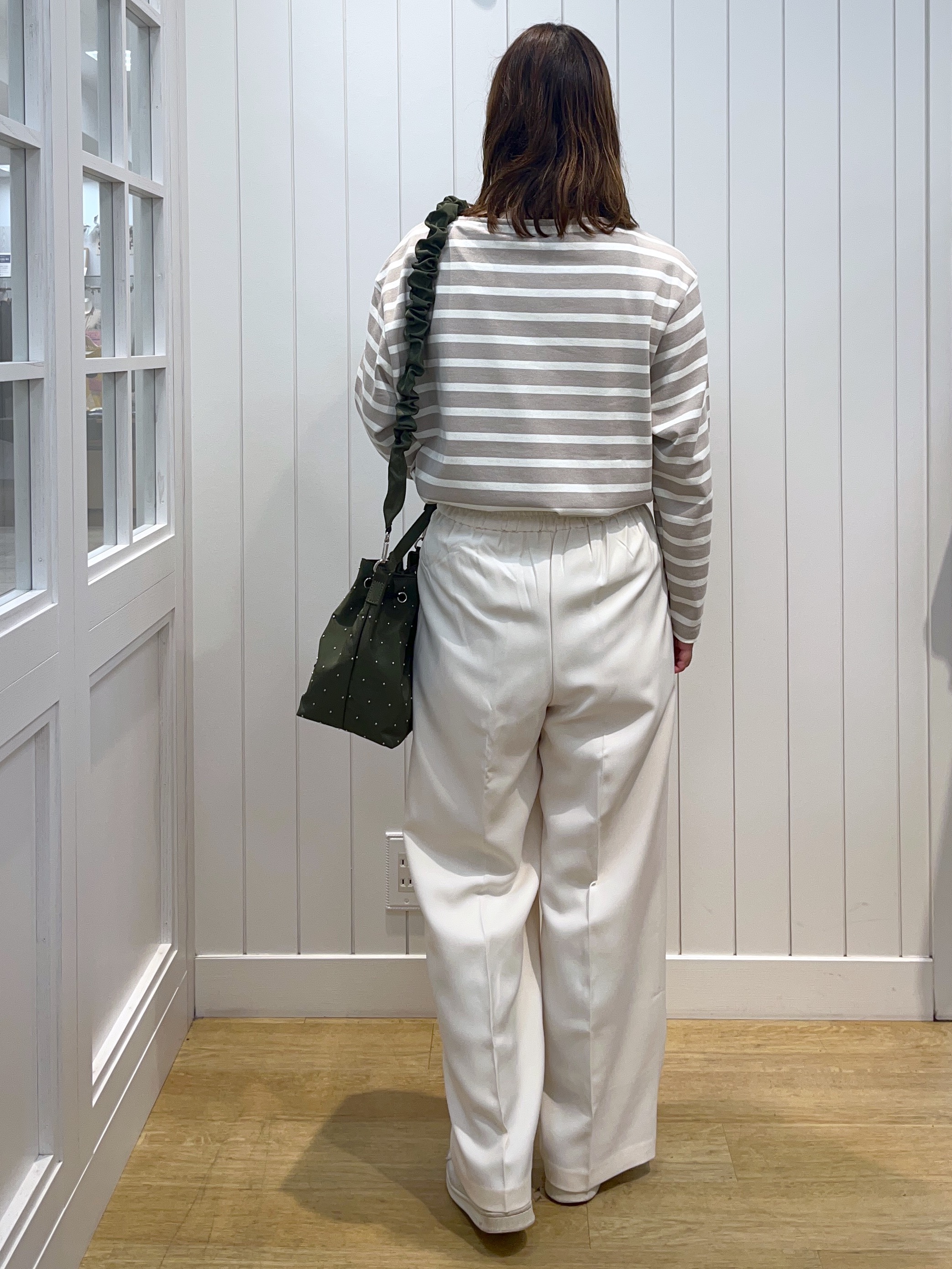 takayamaさんの「Dessin｜【洗える】クルーネックボーダーカットソー」を使ったコーディネート