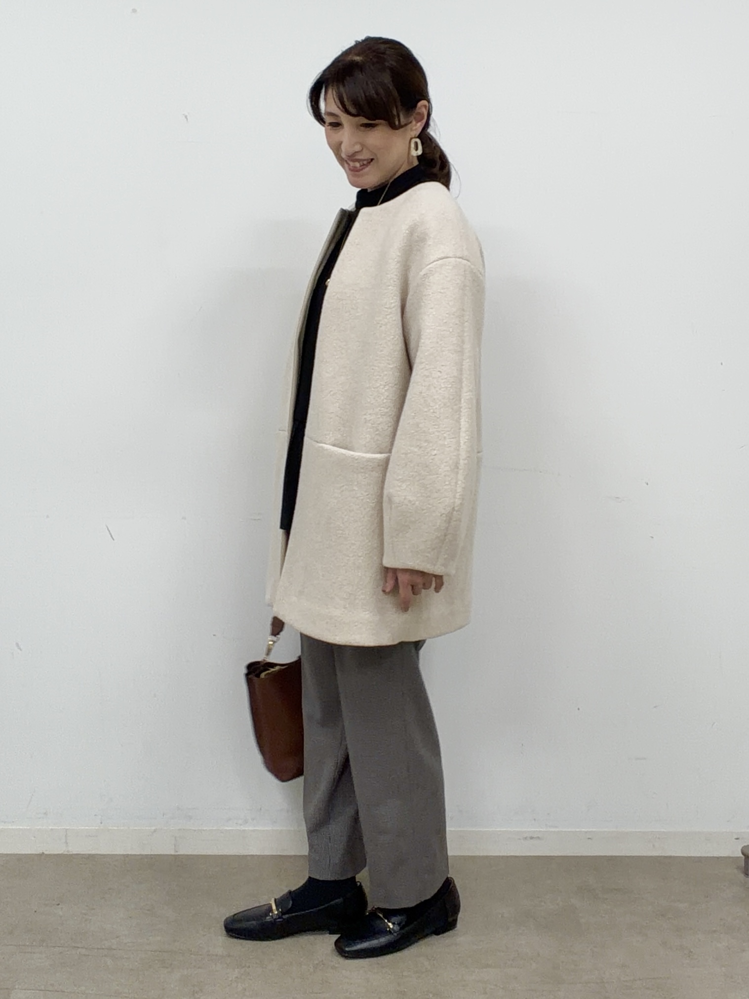 ayaさんの「Reflect｜【手洗い可】異素材切り替えデザインプルオーバー」を使ったコーディネート
