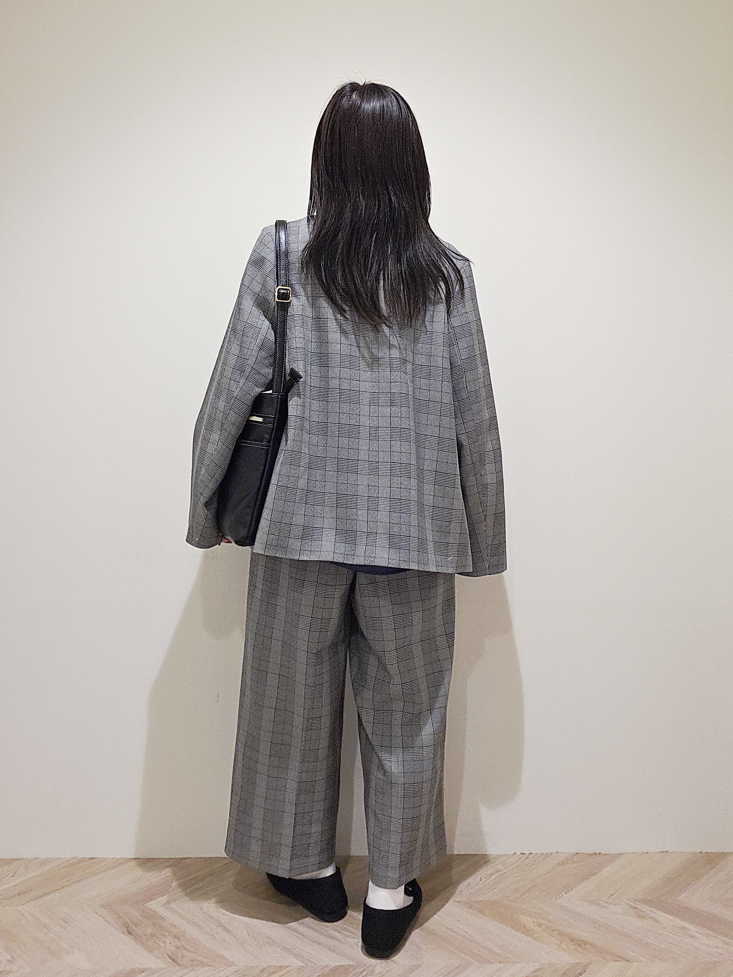 TSUCHIYAさんの「SHOO･LA･RUE｜【セットアップ可/洗濯後しわになりにくい】ウールフィール ダブルジャケット」を使ったコーディネート