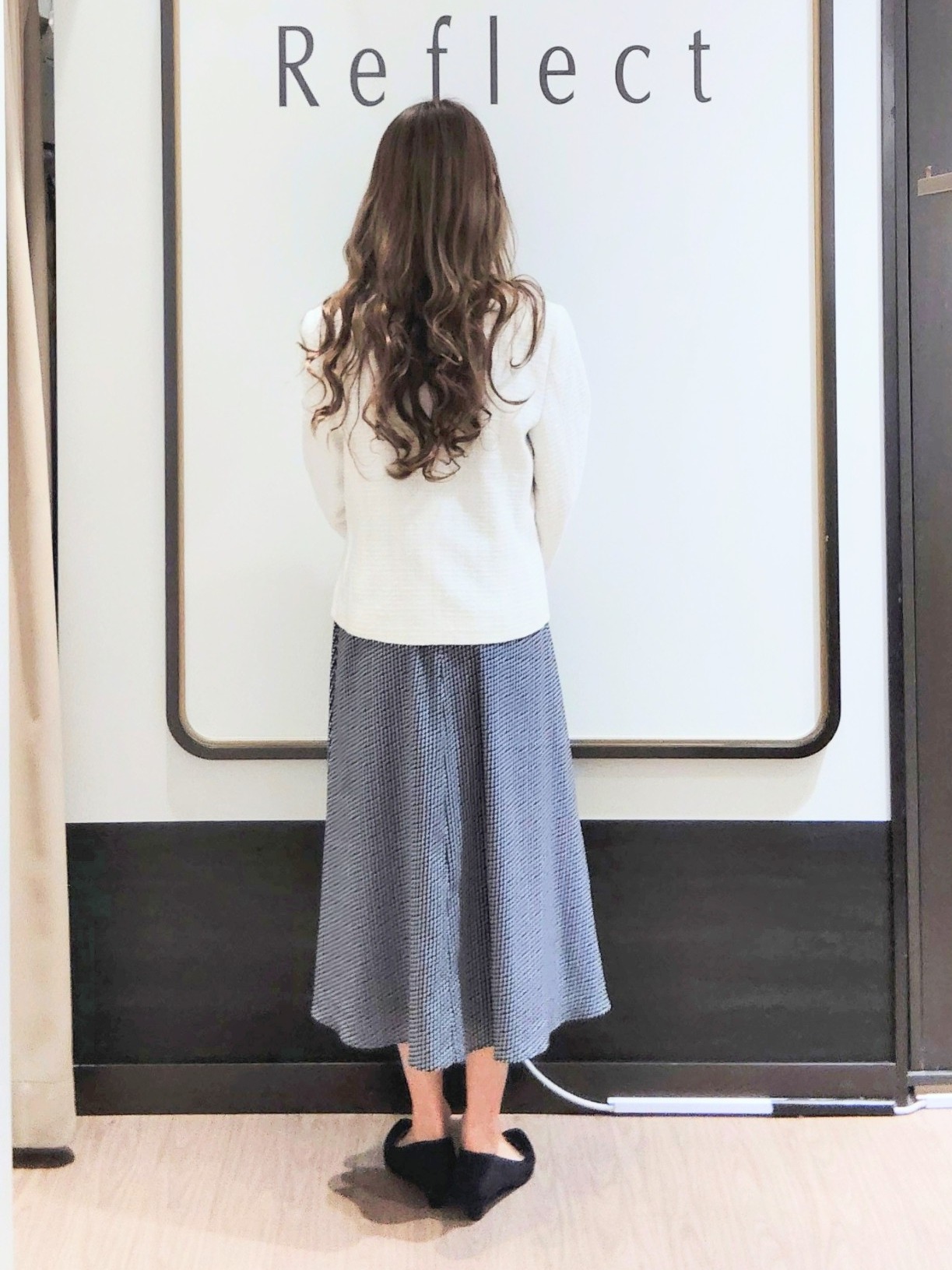 Chiiさんの「Reflect｜【SS-4Lサイズ／通勤】変形ドット柄プリントワンピース」を使ったコーディネート
