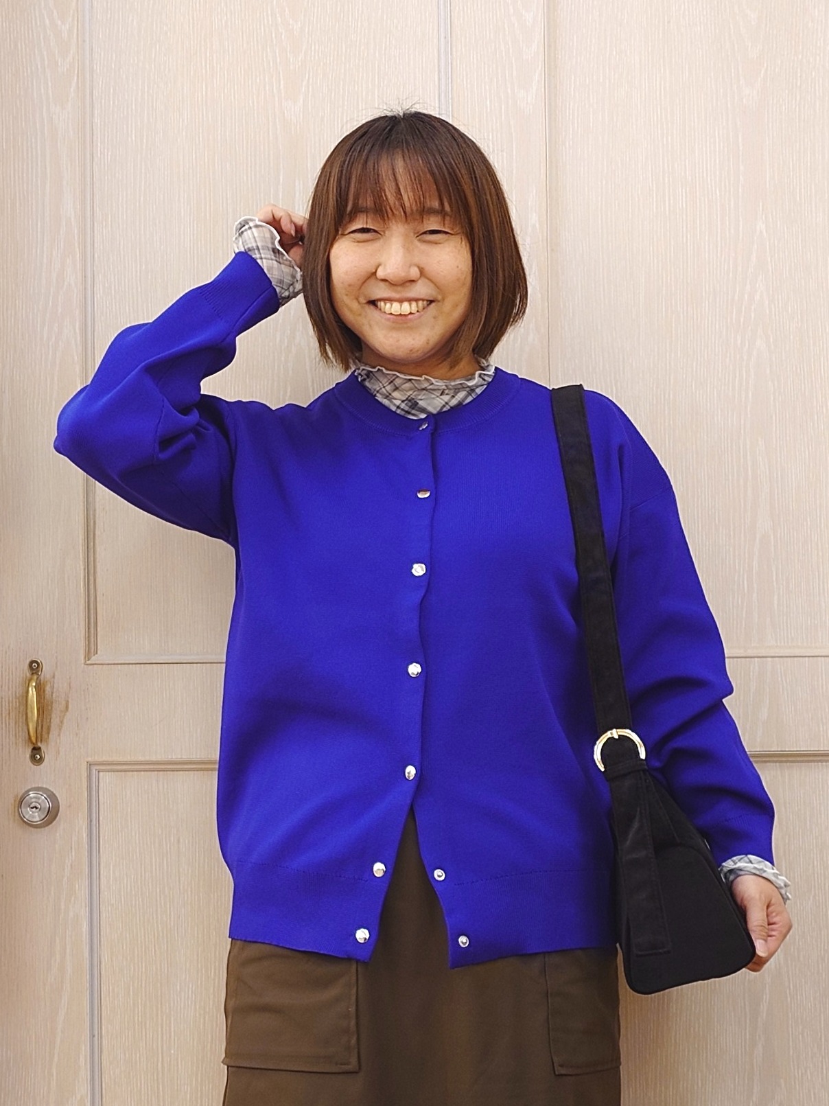とろろさんの「SHOO･LA･RUE｜【セットアップ可/洗濯機可】軽やかに羽織れる スポンディッシュ ニットカーディガン」を使ったコーディネート