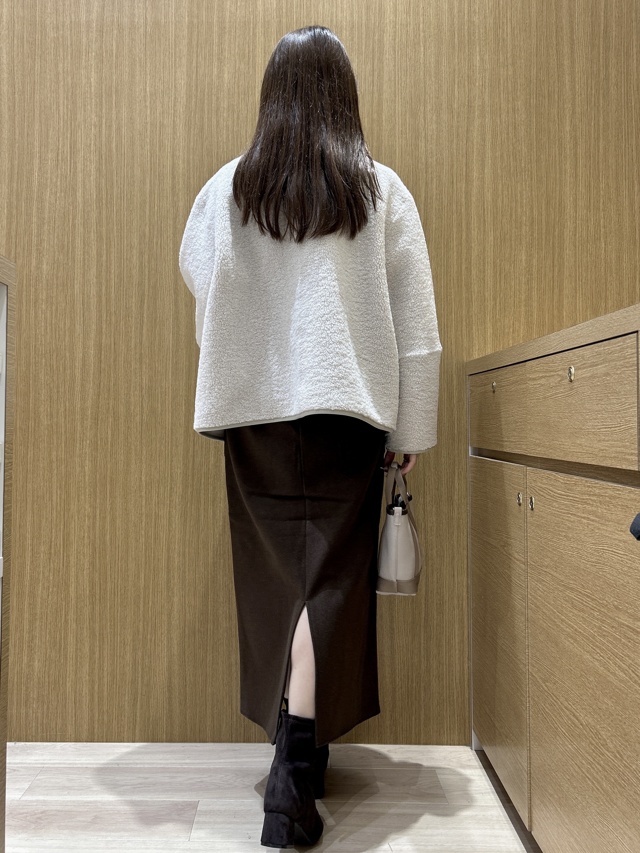 maiさんの「OPAQUE.CLIP｜《リバーシブル》ボア&times;フリースアウター」を使ったコーディネート