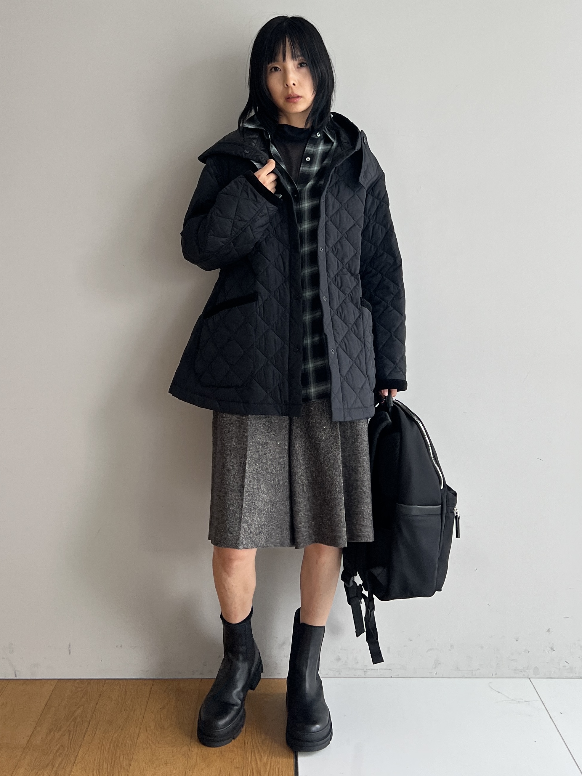 misaさんの「DRESSTERIOR｜【再入荷/荷重軽減】サスペンションマルチポケットリュック」を使ったコーディネート