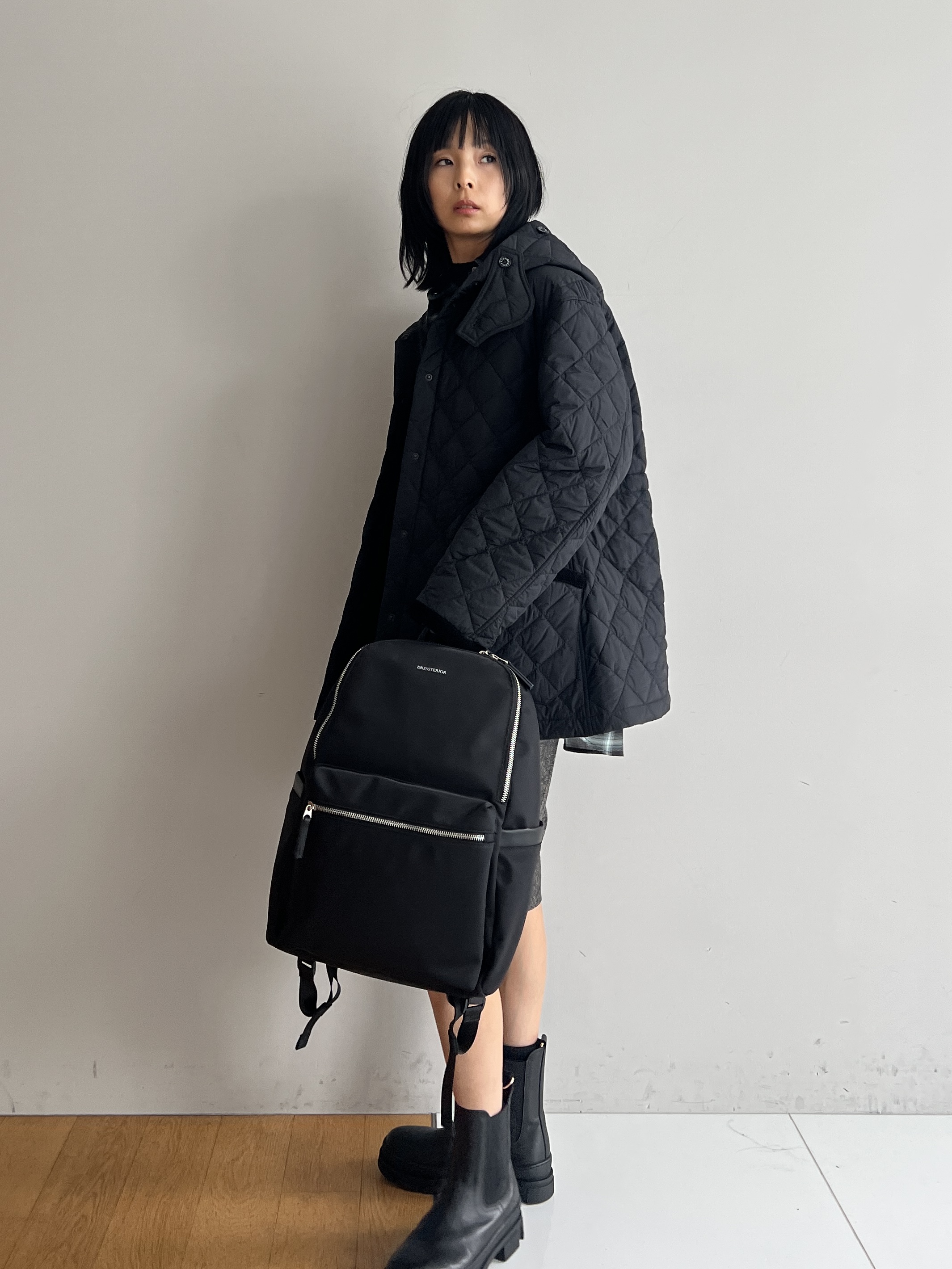 misaさんの「DRESSTERIOR｜【再入荷/荷重軽減】サスペンションマルチポケットリュック」を使ったコーディネート
