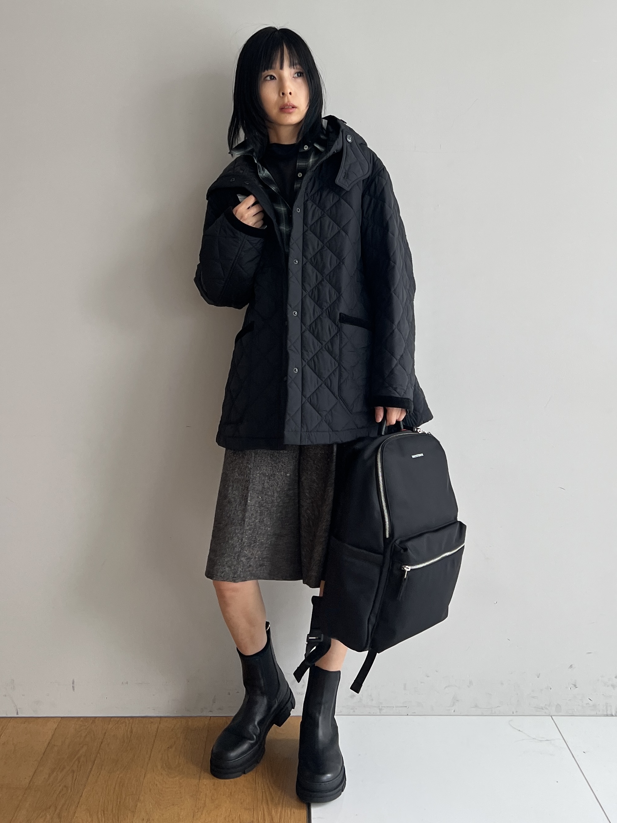 misaさんの「DRESSTERIOR｜【再入荷/荷重軽減】サスペンションマルチポケットリュック」を使ったコーディネート