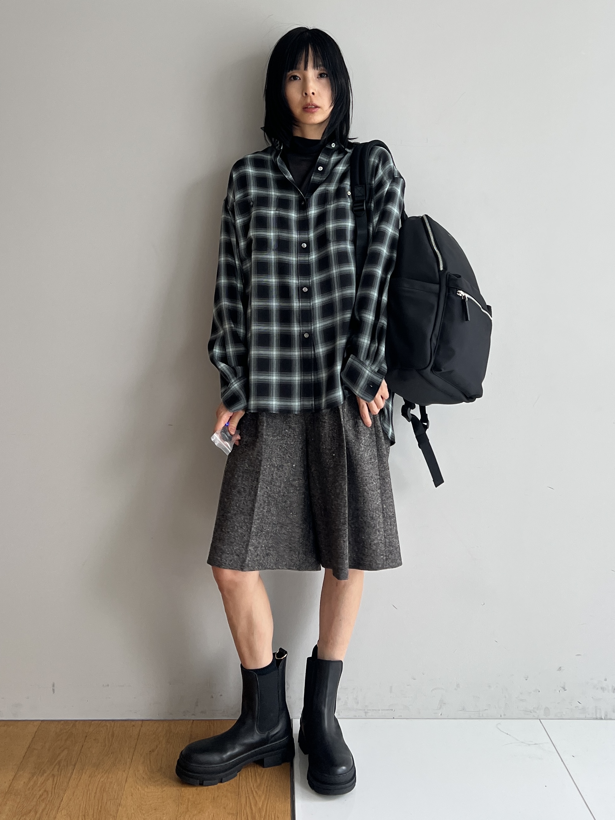 misaさんの「DRESSTERIOR｜【再入荷/荷重軽減】サスペンションマルチポケットリュック」を使ったコーディネート
