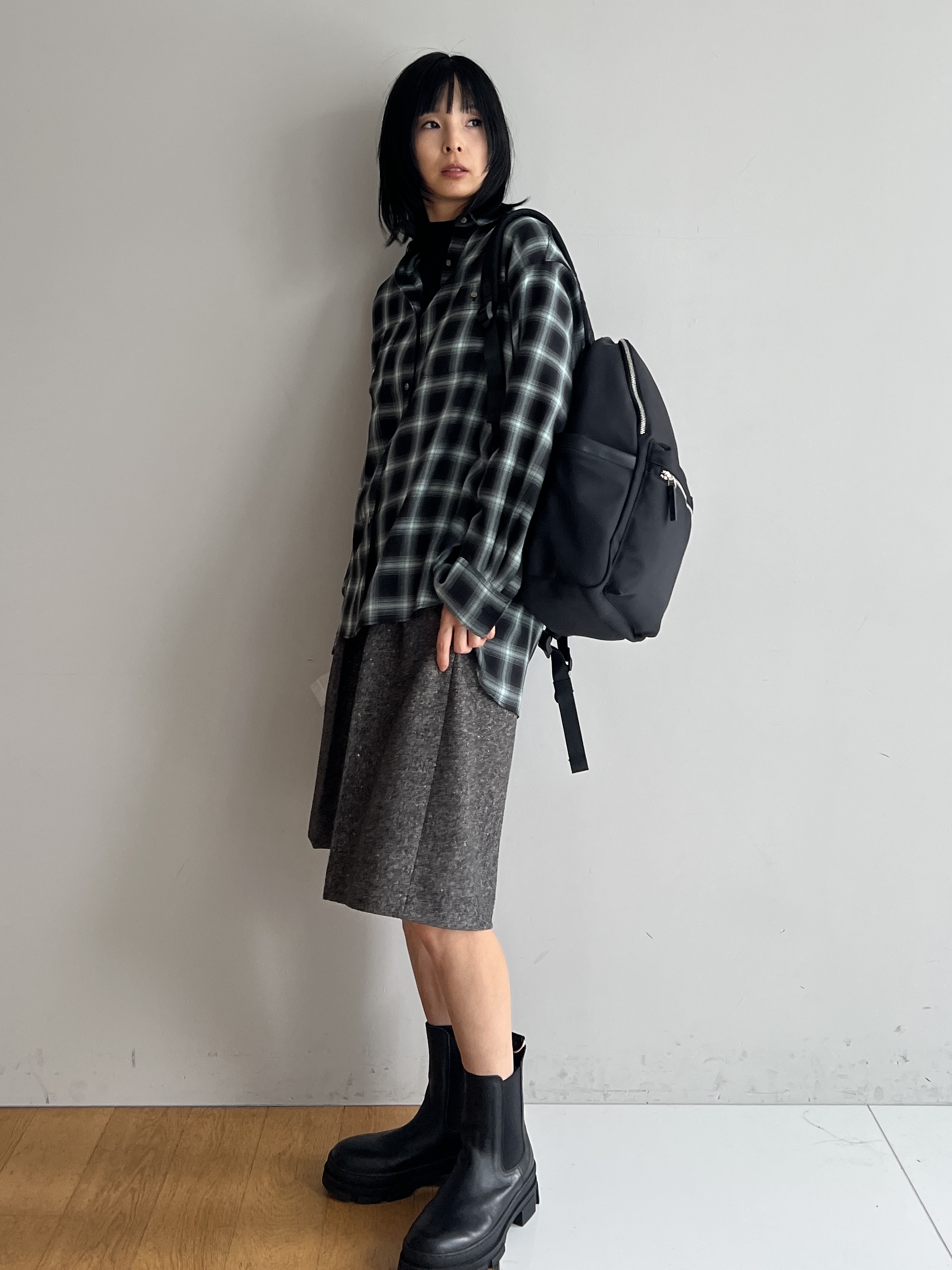 misaさんの「DRESSTERIOR｜【再入荷/荷重軽減】サスペンションマルチポケットリュック」を使ったコーディネート