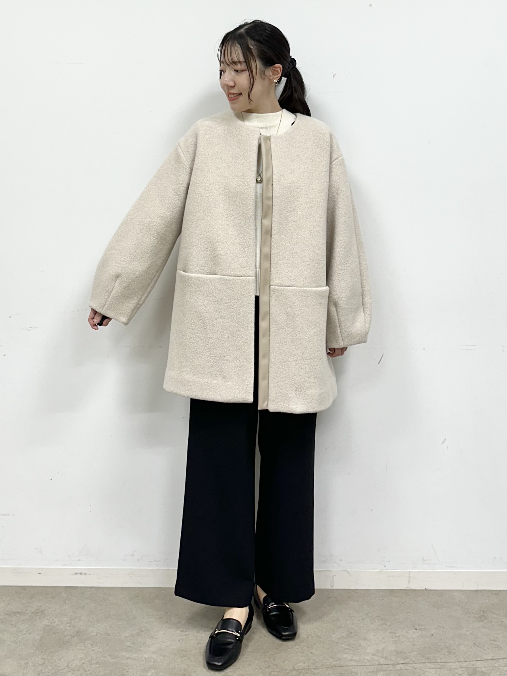 Momoさんの「Reflect｜アーガイル柄ニットトップス」を使ったコーディネート