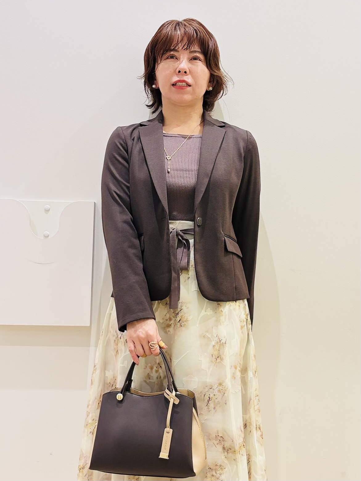 YUKOさんの「index｜【XS-3Lサイズ】ストレッチテーラードジャケット《ウォッシャブル／イージーアイロン》」を使ったコーディネート
