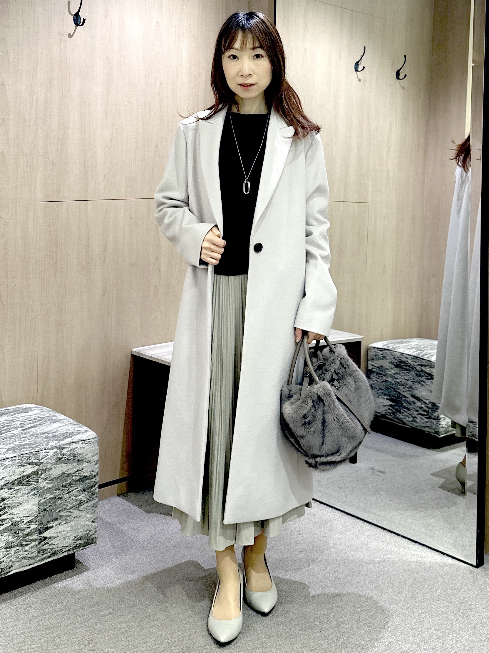 Miwaさんの「UNTITLED｜【店頭人気！/8色展開】ボリュームスリーブニットプルオーバー」を使ったコーディネート