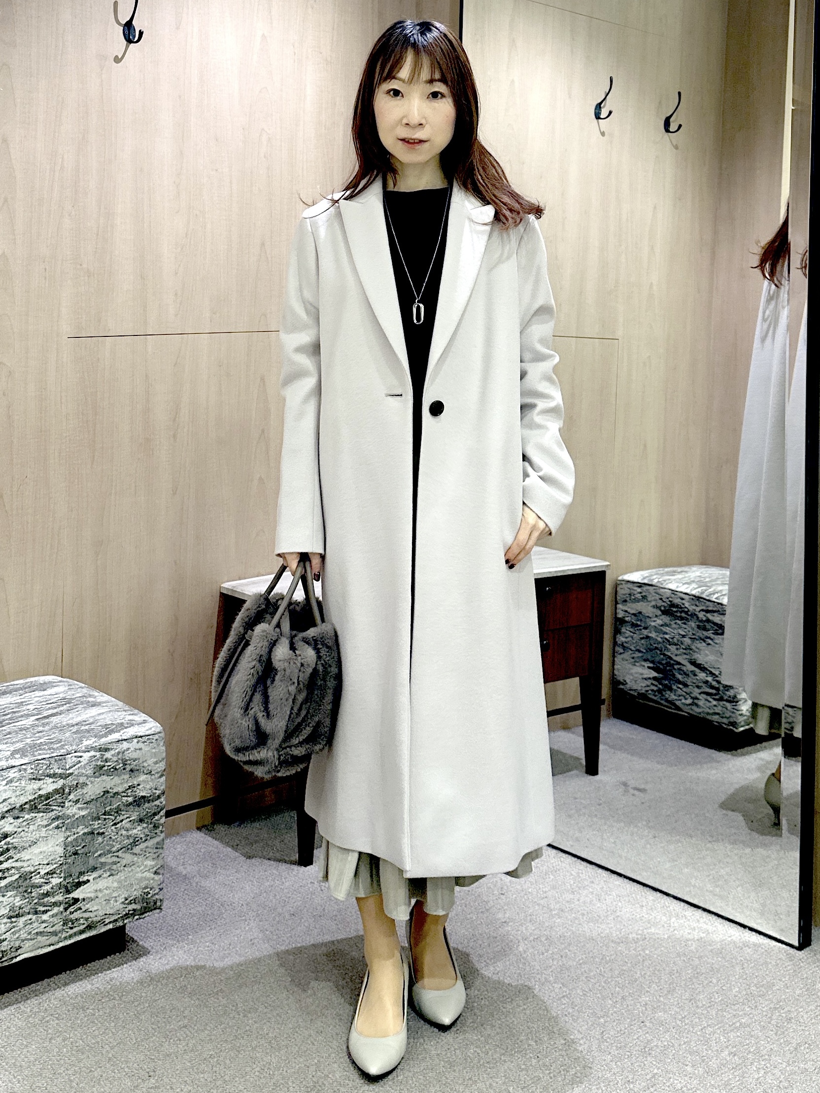 Miwaさんの「UNTITLED｜【店頭人気！/8色展開】ボリュームスリーブニットプルオーバー」を使ったコーディネート