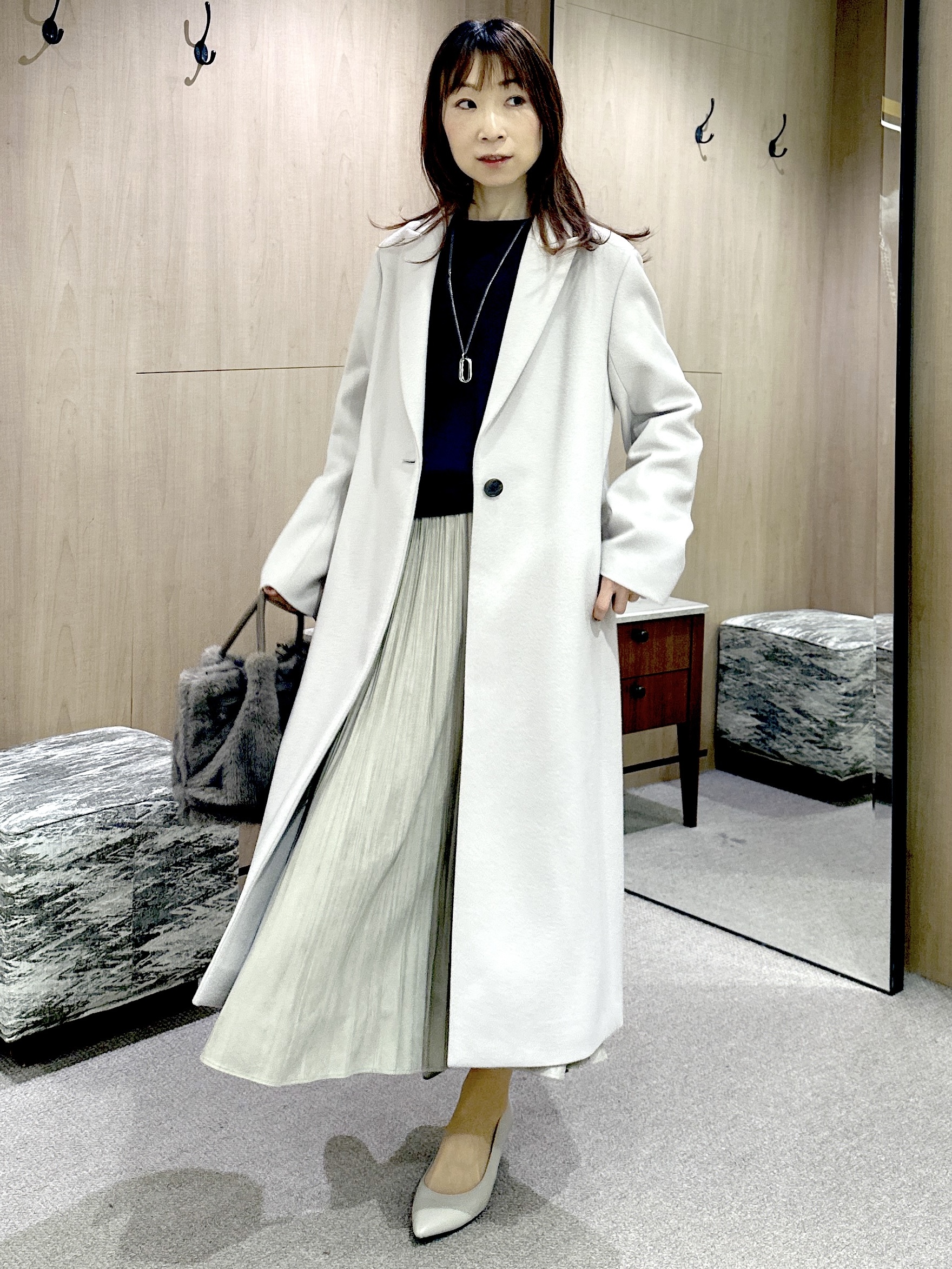 Miwaさんの「UNTITLED｜【店頭人気！/8色展開】ボリュームスリーブニットプルオーバー」を使ったコーディネート