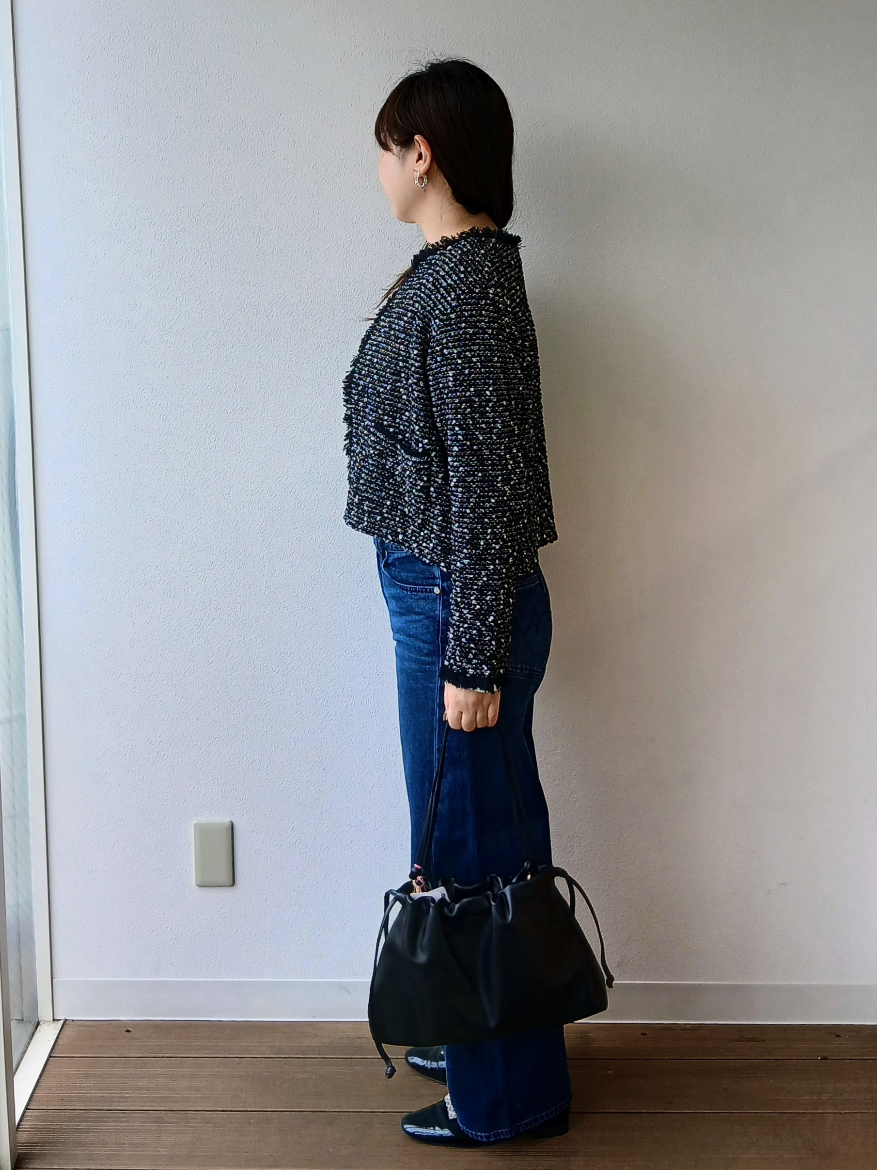 なみきさんの「UNTITLED｜【ジャケットライク/秋羽織り】ファンシーヤーンツイードニットカーディガン」を使ったコーディネート