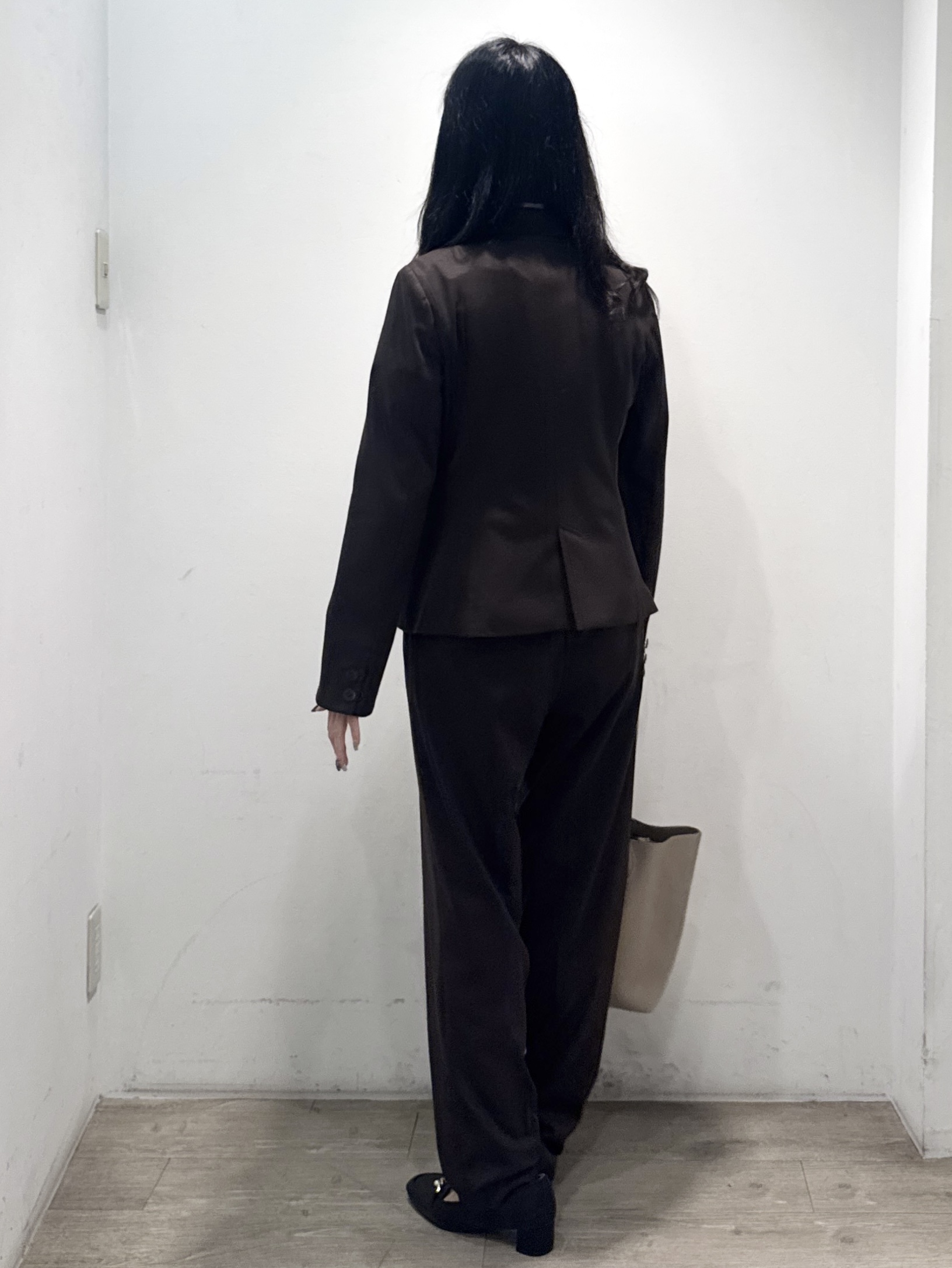 yuicciさんの「OPAQUE.CLIP｜【XS-3Lサイズ】ストレッチテーラードジャケット《ウォッシャブル／イージーアイロン》」を使ったコーディネート