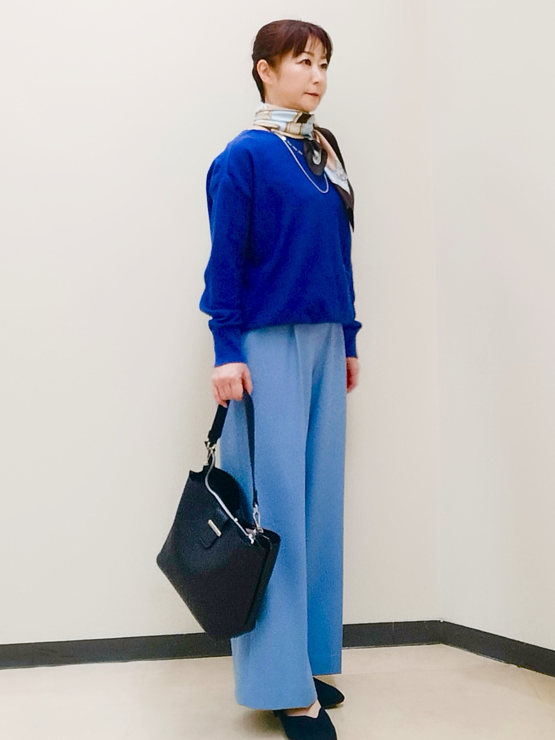 花さんの「Reflect｜【フォーマル／入卒／長さ調節可】淡水パールロングネックレス」を使ったコーディネート