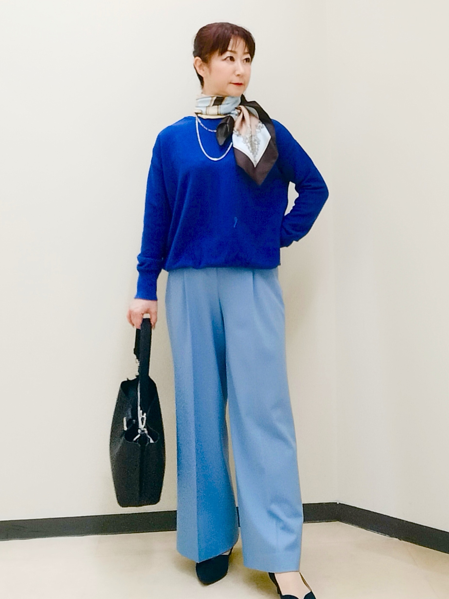 花さんの「Reflect｜【フォーマル／入卒／長さ調節可】淡水パールロングネックレス」を使ったコーディネート