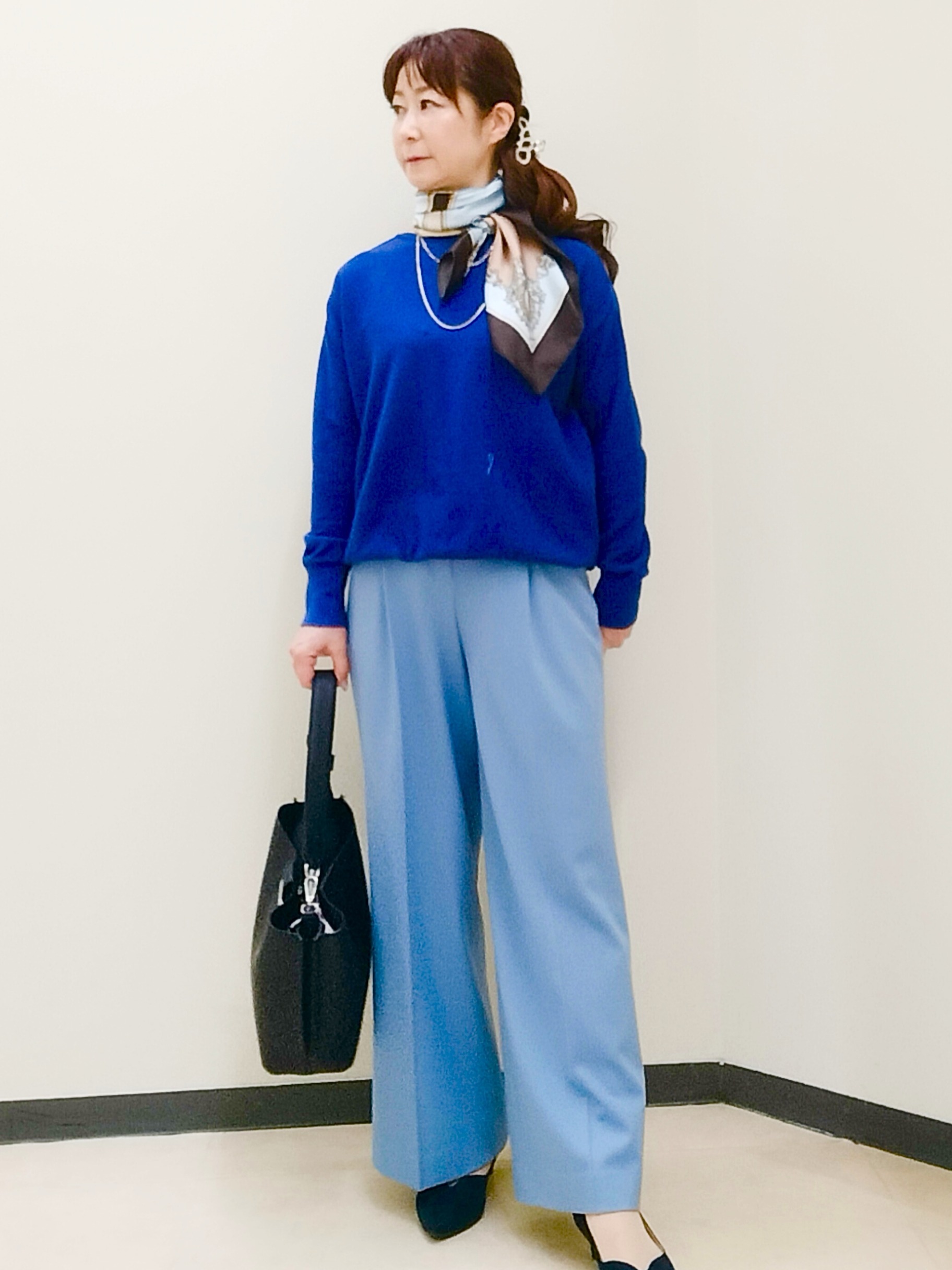 花さんの「Reflect｜【フォーマル／入卒／長さ調節可】淡水パールロングネックレス」を使ったコーディネート
