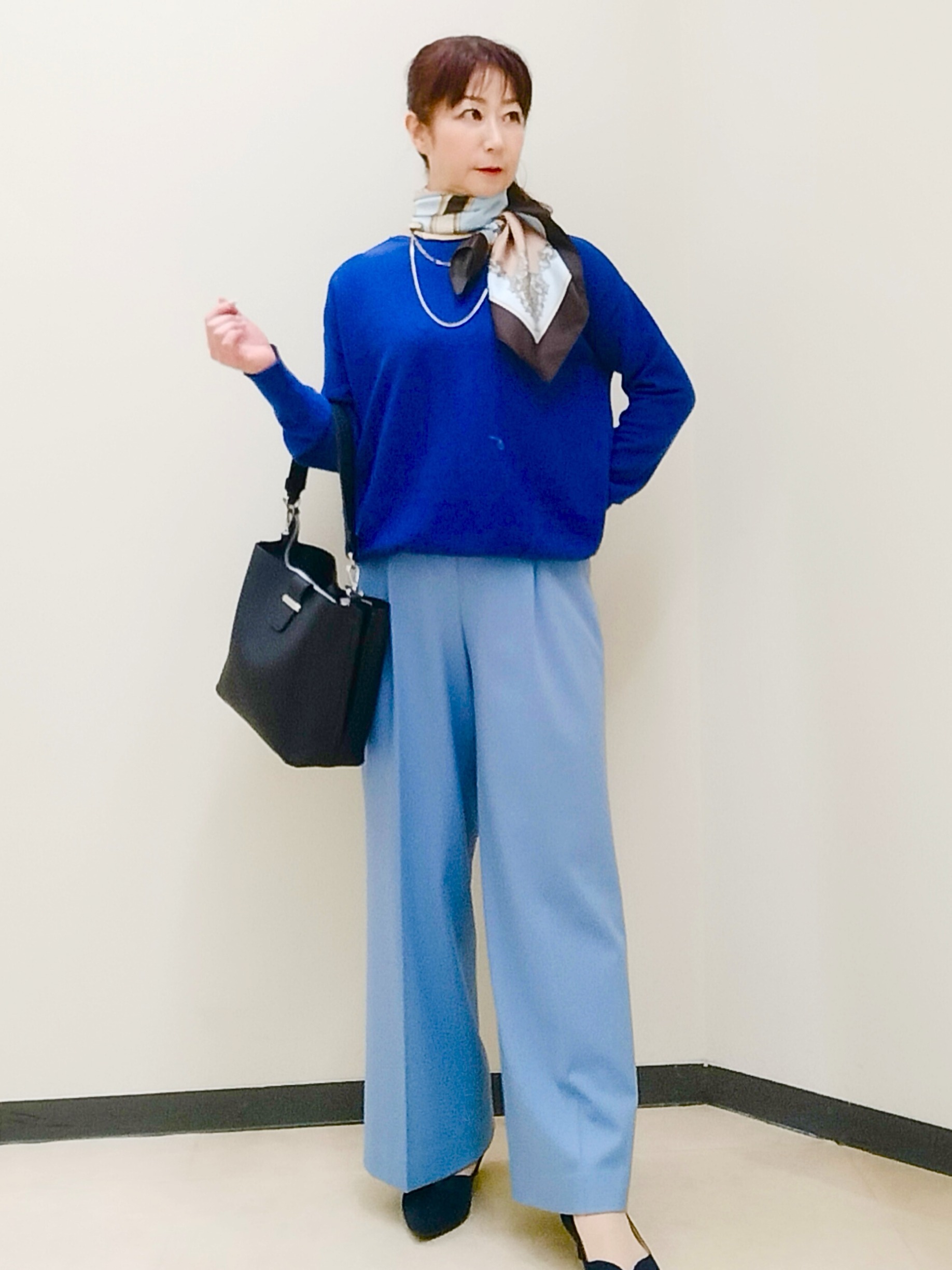 花さんの「Reflect｜【フォーマル／入卒／長さ調節可】淡水パールロングネックレス」を使ったコーディネート