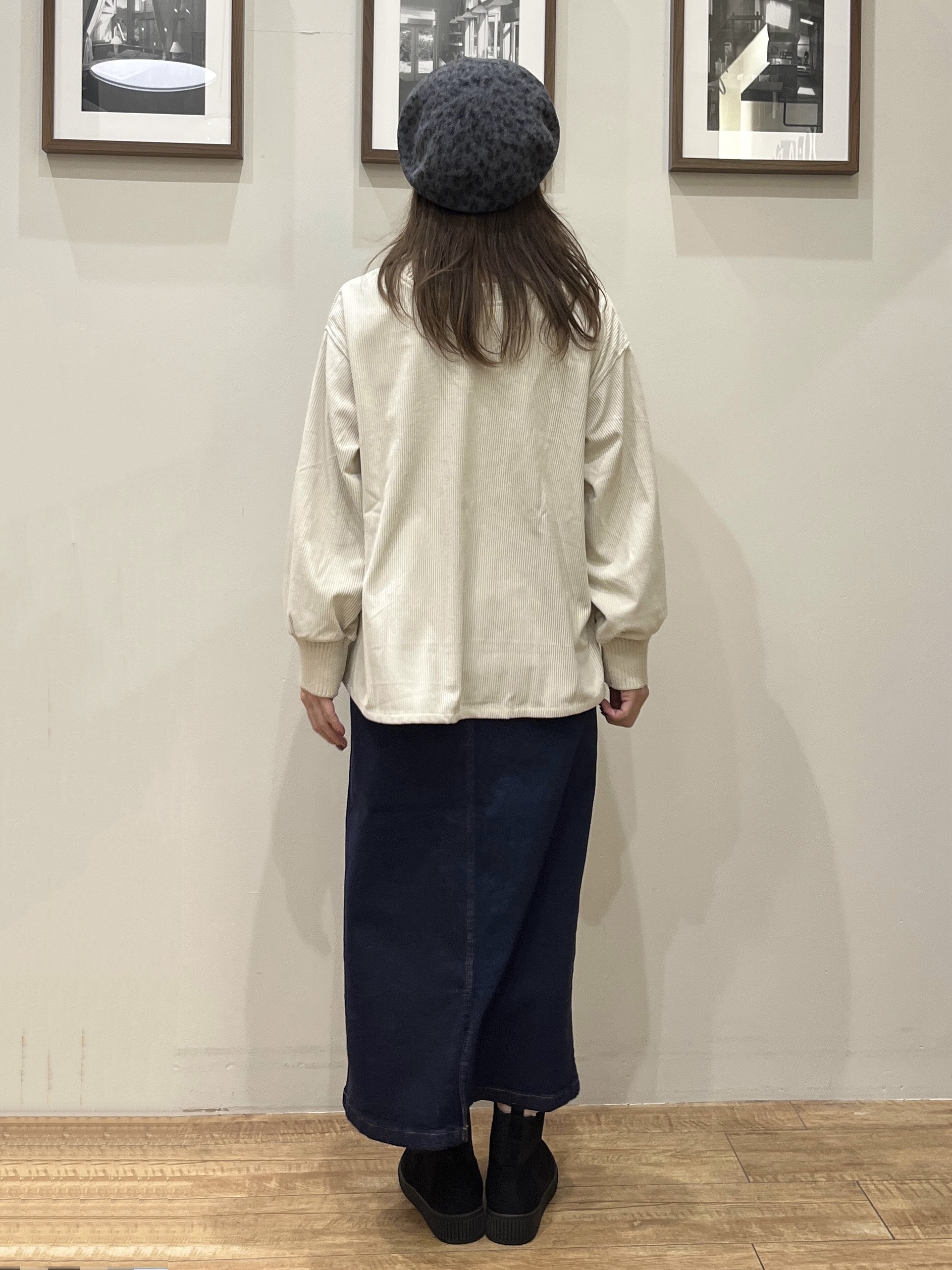 まつみさんの「SHOO･LA･RUE｜【S-LL】洗濯後しわになりにくい さっと羽織れる麻調ブルゾン」を使ったコーディネート
