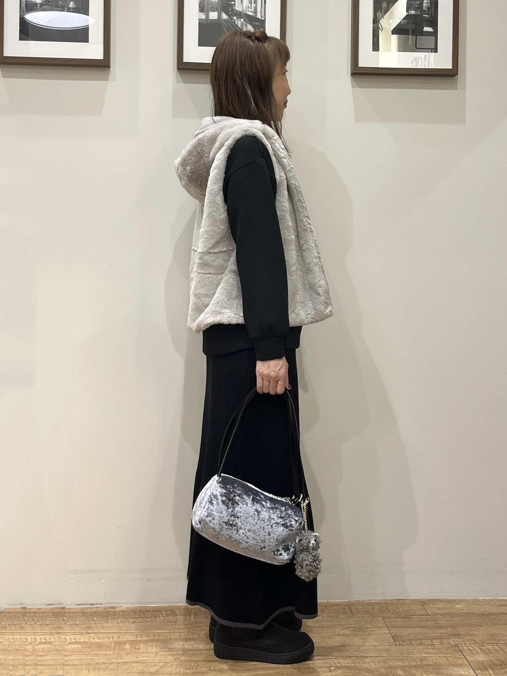 まつみさんの「SHOO･LA･RUE｜【洗濯機可/撥水/マルチWAY】ファーライナー付き 毎日欲張りマンパ」を使ったコーディネート