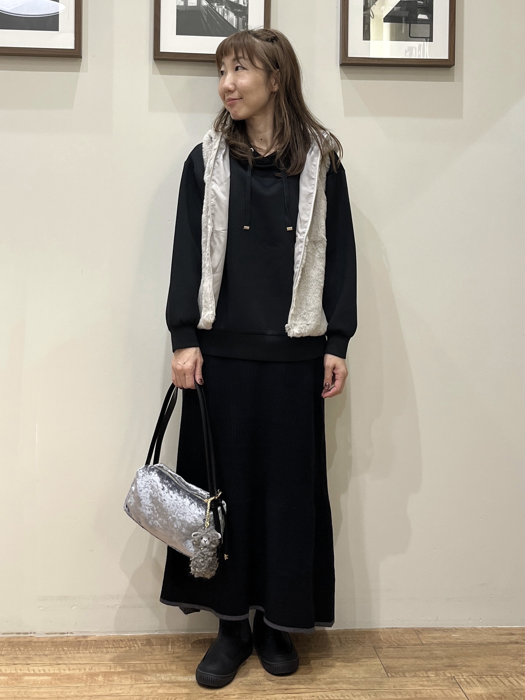 まつみさんの「SHOO･LA･RUE｜【洗濯機可/撥水/マルチWAY】ファーライナー付き 毎日欲張りマンパ」を使ったコーディネート