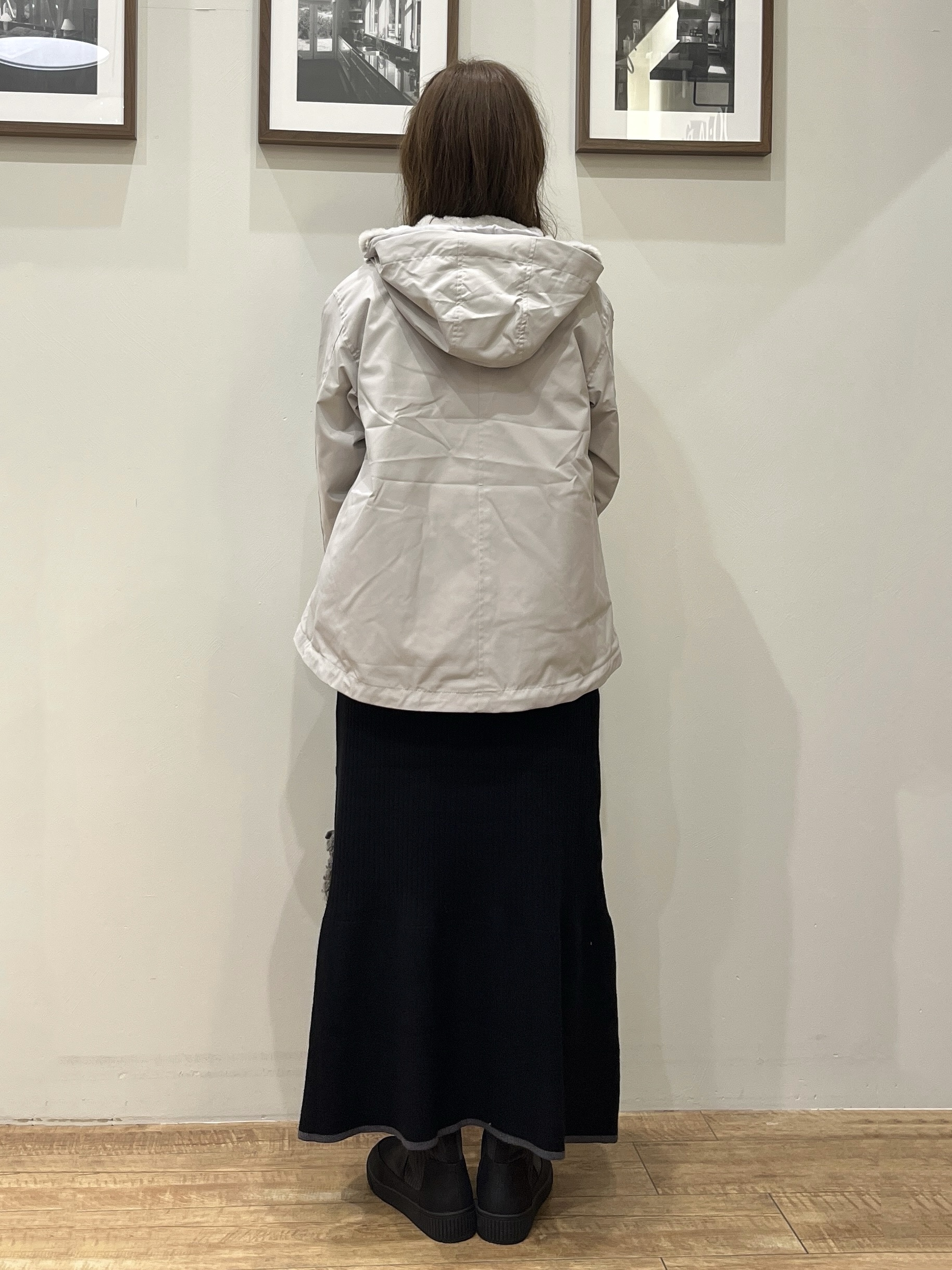 まつみさんの「SHOO･LA･RUE｜【洗濯機可/撥水/マルチWAY】ファーライナー付き 毎日欲張りマンパ」を使ったコーディネート