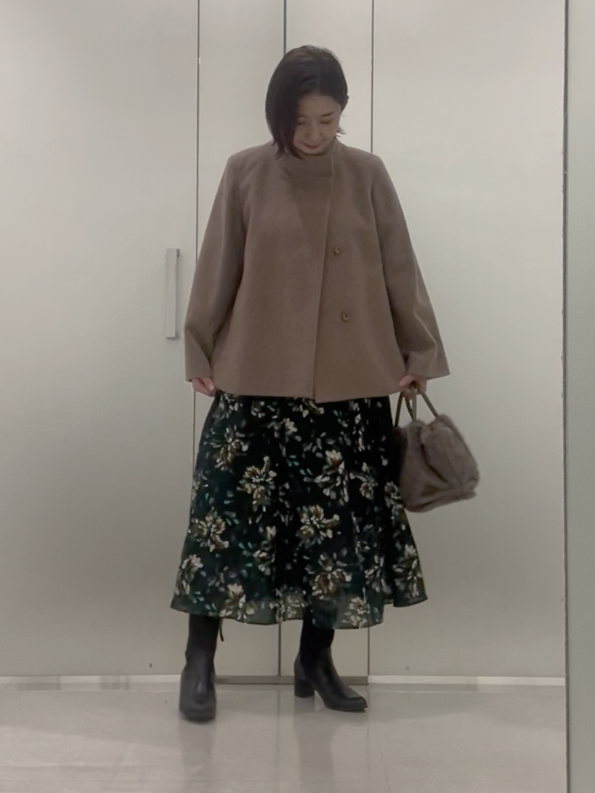 まどかさんの「UNTITLED｜【軽アウター/ウール100】ウールショートコート」を使ったコーディネート